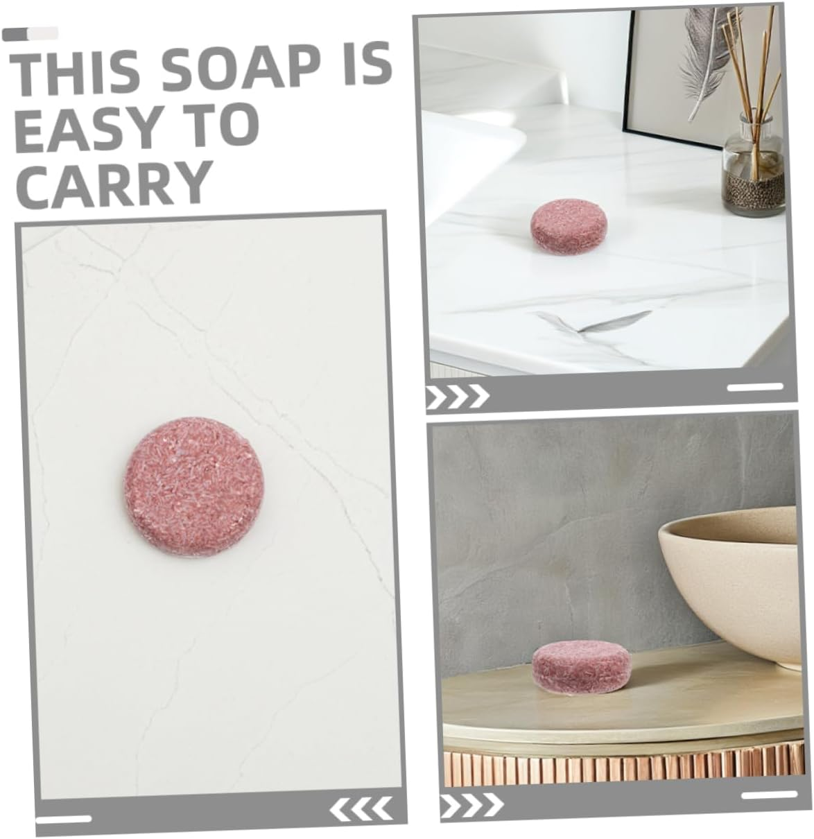 IWOWHERO 2Pcs Natural Shampoo Soap Bar Handmade Portable Family-Friendly Thinning Hair Dandruff Control Jojoba Gentle Cleansing image number 4