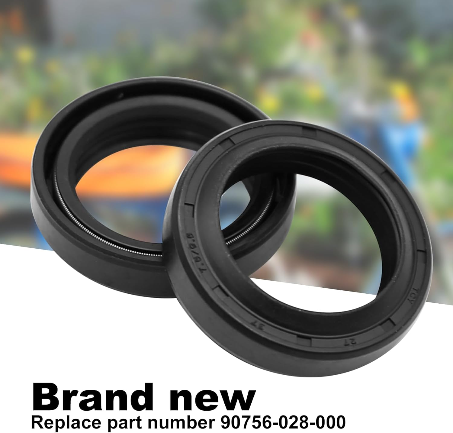 4Pack Front Fork Shock Oil Seals, Replacement for Honda Scrambler 90 100 125 Trail 90 110 Super 90 S90 CL90 CB100 CL100 CT110 CB125 CL125, 90756-028-000 image number 4