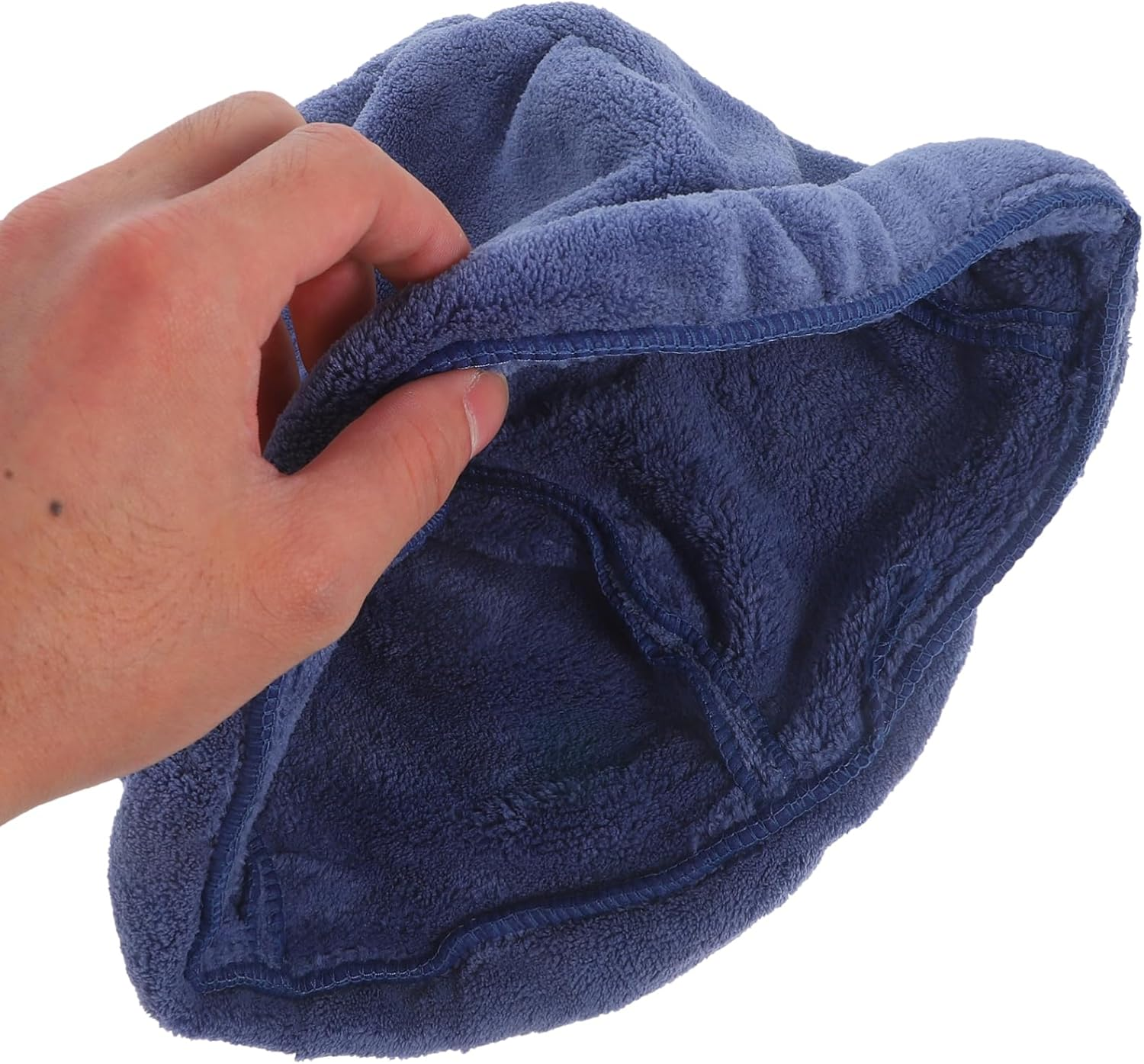 Ipetboom Felt Sauna Hat Coral Velvet Fisherman'S Cap Large Xl Wool Sauna Hats Pirate Cap Men'S - Blue image number 5