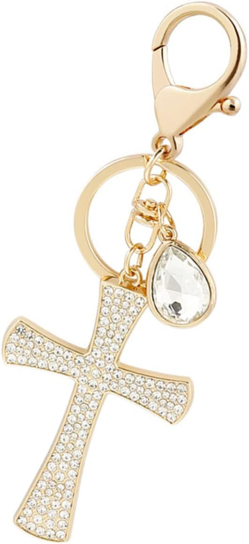 Amosfun Handmade Cross Keyring Cool Keychain for Bag Pendant Decorative and Practical image number 3