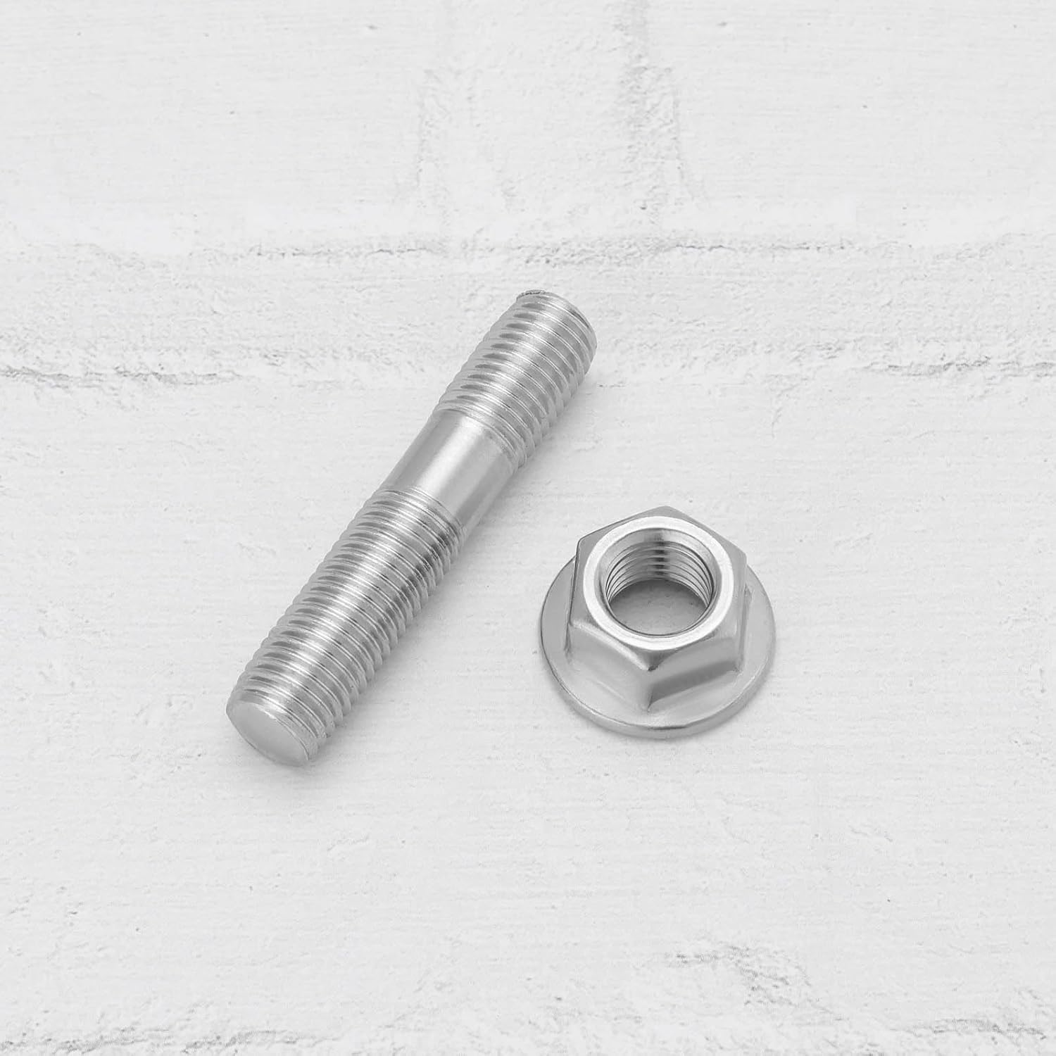 SG Store 4 Sets M10X1.25 Double Exhaust Manifold Flange Studs Double Ended Stud Nut Set Compatible with Toyota Compatible with Nissan Compatible with Honda image number 1