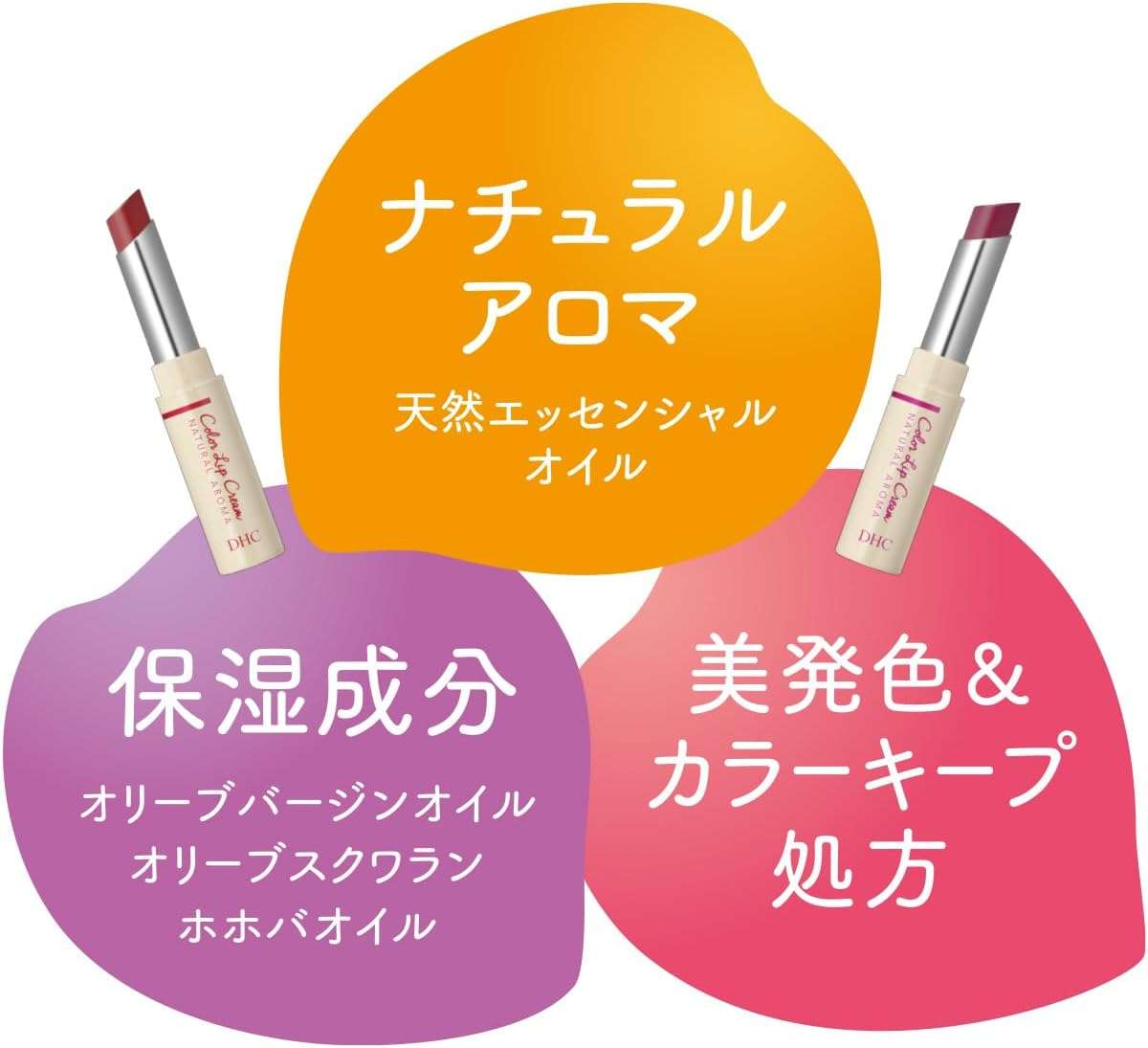 DHC (DHC), Dense Moisture, Color Lip, Natural Aroma, Cassis Rose