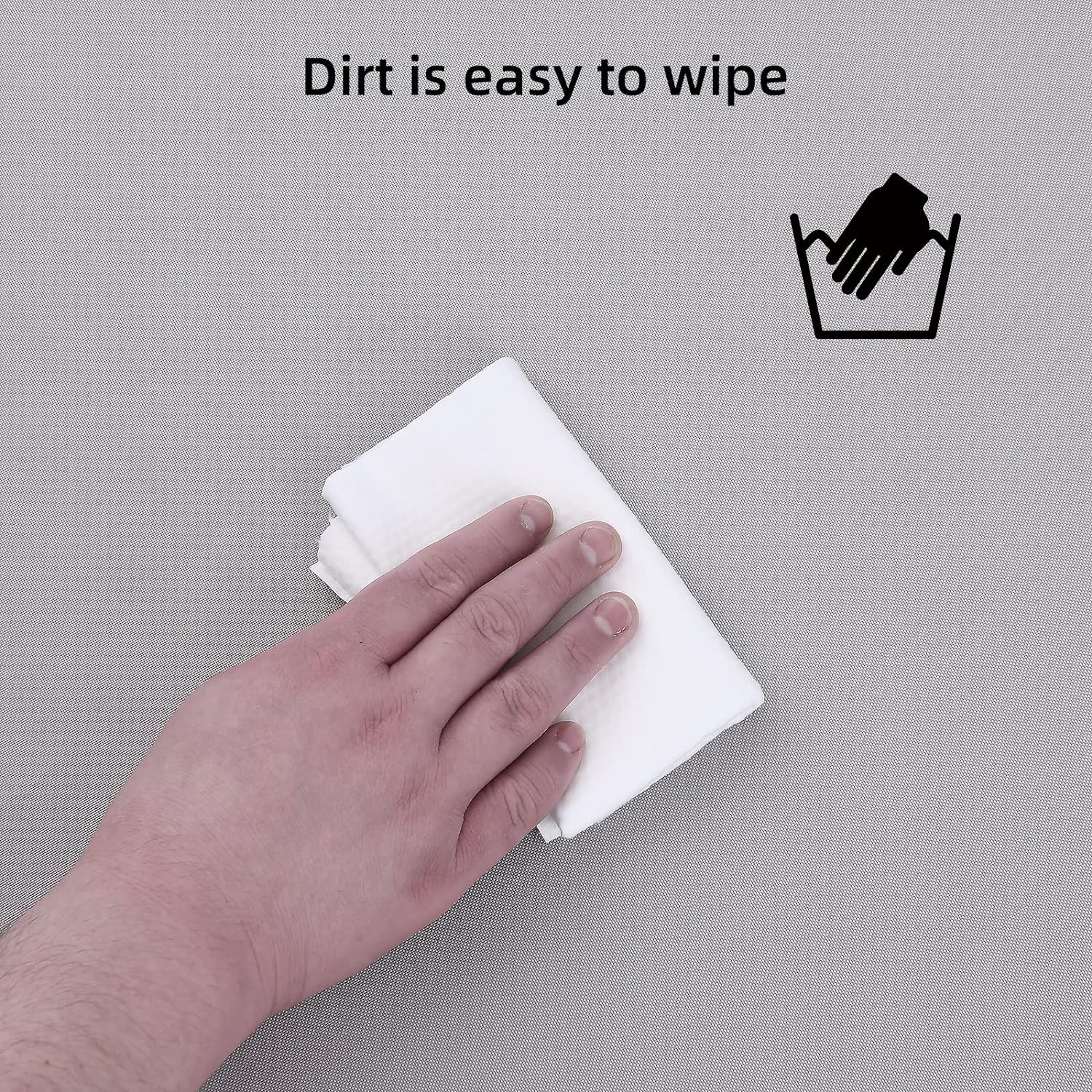 MICTONY Outdoor Daybed Cushion Cover, 66" Replacement Daybed Cover with Elastic Band, Sun Bed Cushion Cover, Outdoor round Bed Cushion, Cover ONLY (Daybed NOT Included), Grey - Grey image number 6