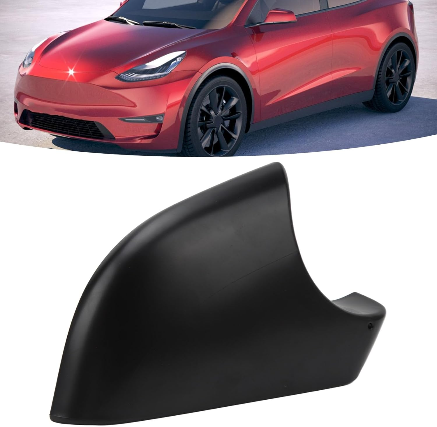 8202202 Right Side Wing Mirror Cover for Tesla Model Y 2020-2023, Passenger Rearview Mirror Cover Holder Lower Tray Cover Cap for Tesla Model Y Replacement image number 3