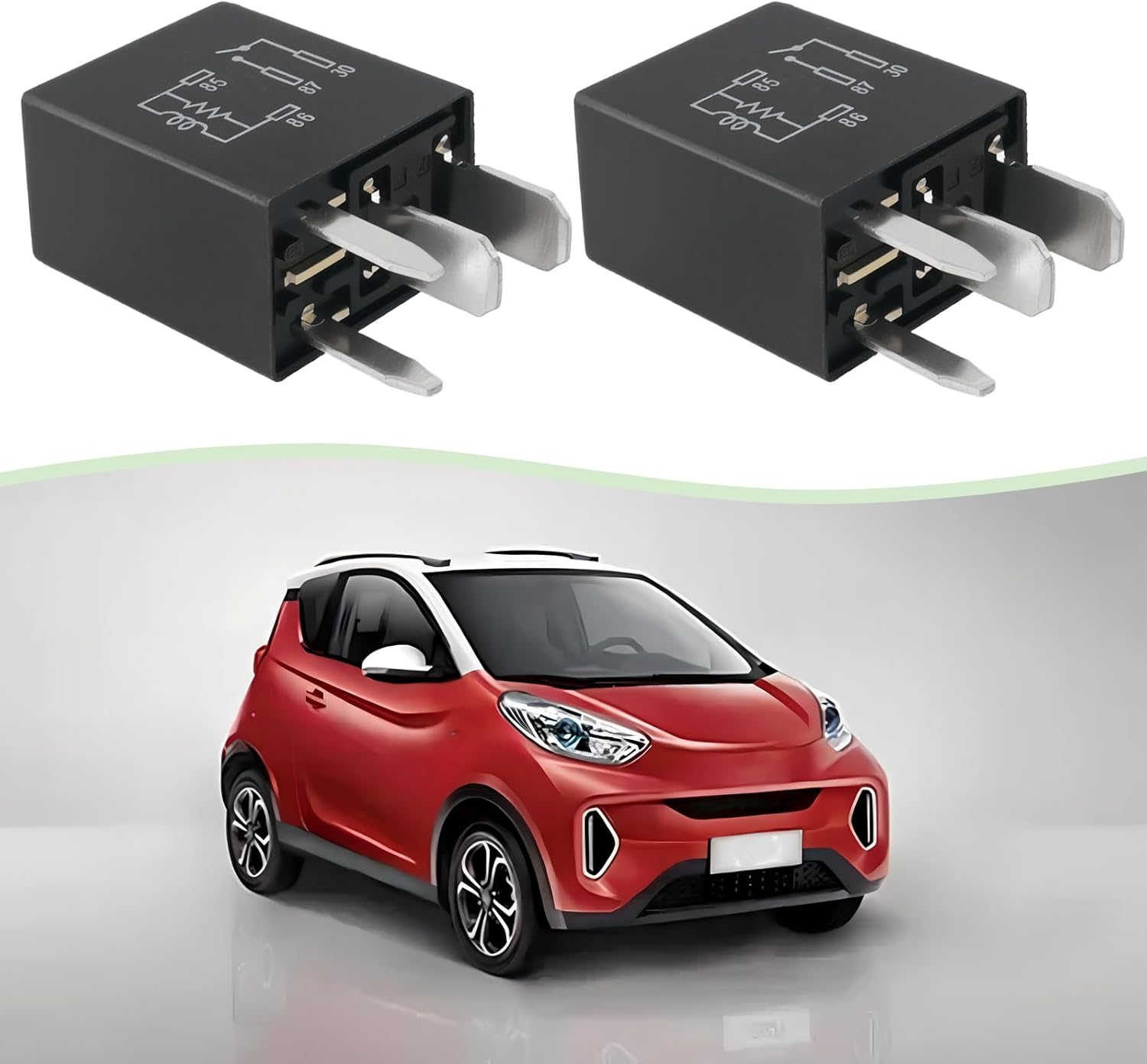 YINETTECH 2Pcs 871E-1A-D-R1 U15 12VDC 35A 4 Pin ISO Normally Open Micro Car Relay for Cars Trucks Industrial Equipment image number 3