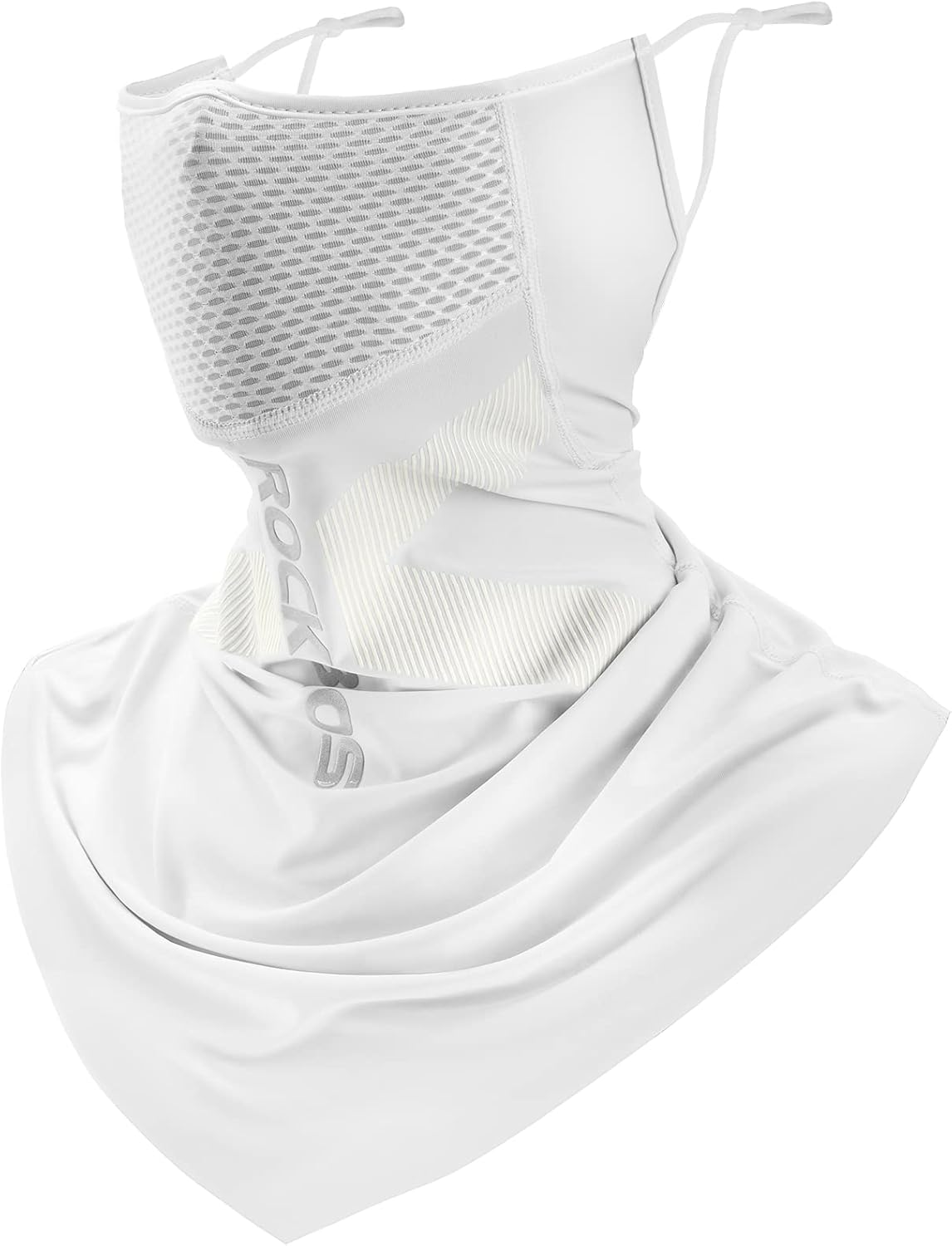 ROCKBROS Cooling Neck Gaiter with Ear Loops Summer Face Coverings for Men Women Cycling Fishing Mask