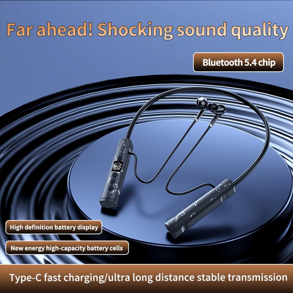 Peakloong LED Stereo Sports Headphones LED Stereo Bluetooth Headphone Large Capacity Battery image number 2