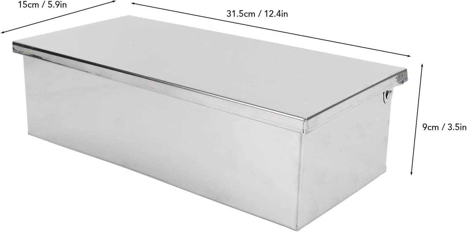 Jiawu Modern Stainless Steel Seasoning Box with Flip Lid, 5 Compartment Trays, Condiment Dispenser Set, Storage Box for Spice, Snacks, Flour, Salt, Sugar, Approx. 31.5 X 15 X 9Cm / 12.4 X 5.9 X 3.5In image number 6