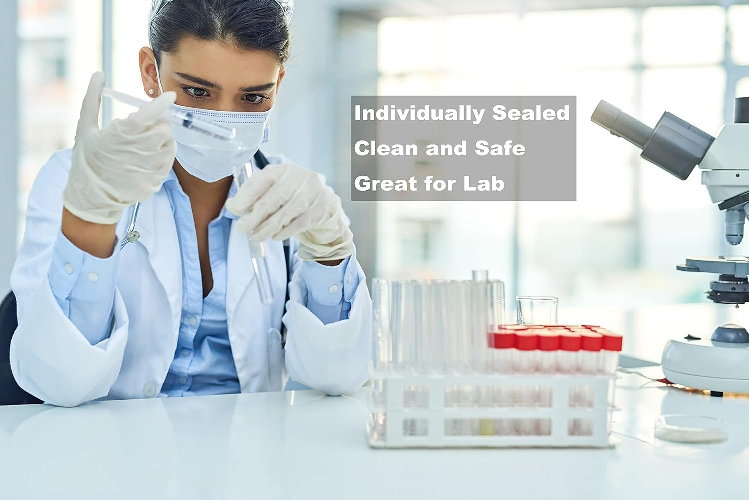 LYMI 20Pcs 5Ml Bulk Plastic Syringe, without Needle, Liquid Measuring Syringe Tools with Measurement for Scientific Labs, Liquid Measuring, Industrial (Individually Sealed) image number 1