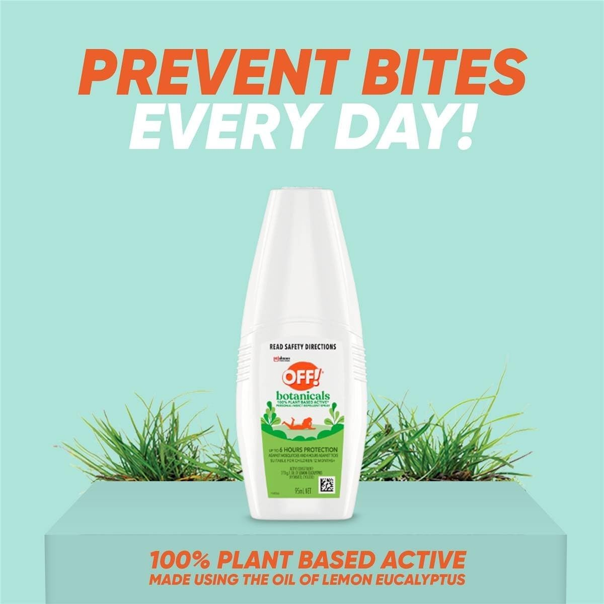 OFF Plant Based Active Personal Insect Repellent Spay 95 Ml