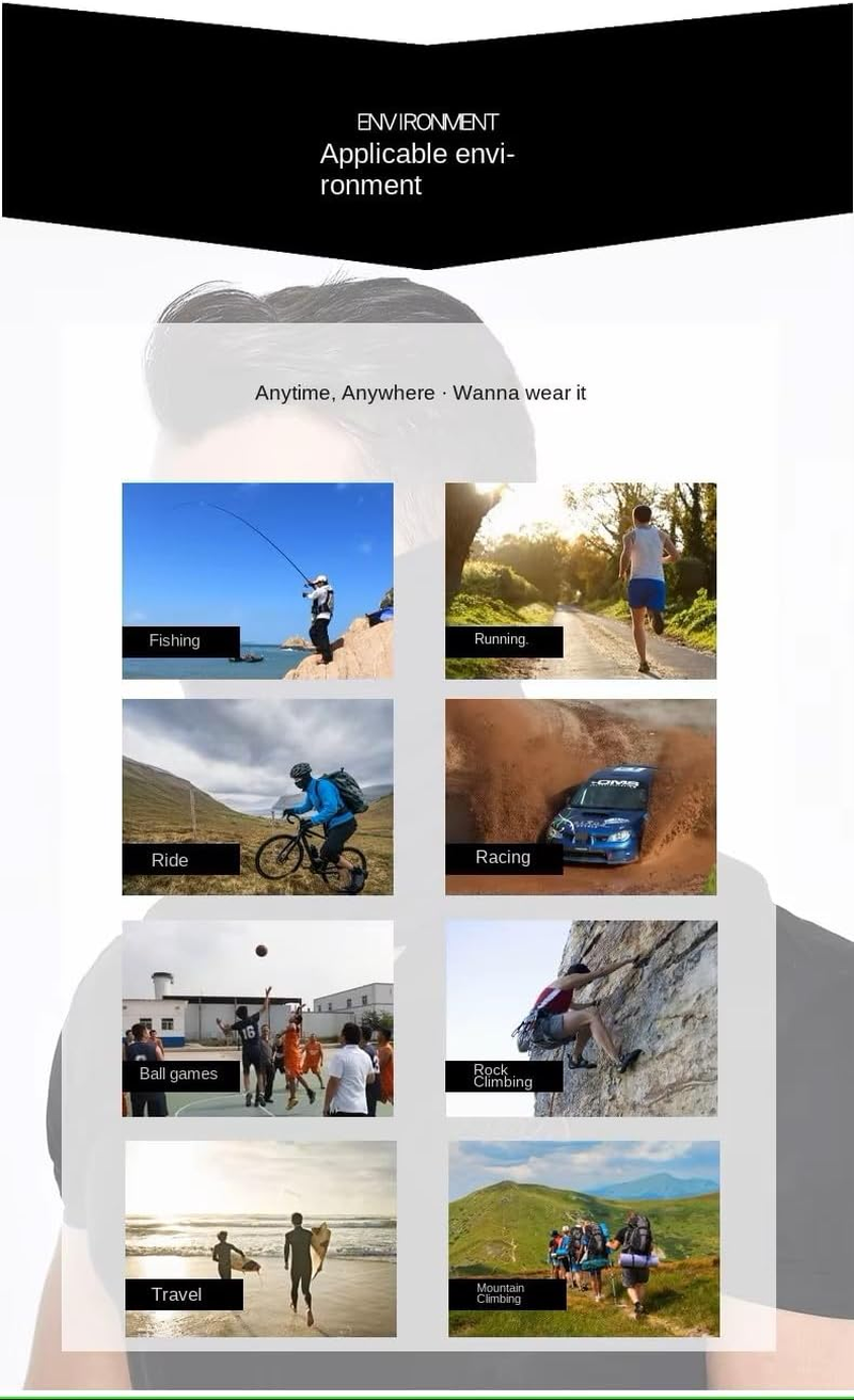 Multi-Functional Outdoor Headscarf - Elastic Mask, Neck Warmth, Scarf, Outdoor Sports Headscarf (Two Black Sets) image number 2