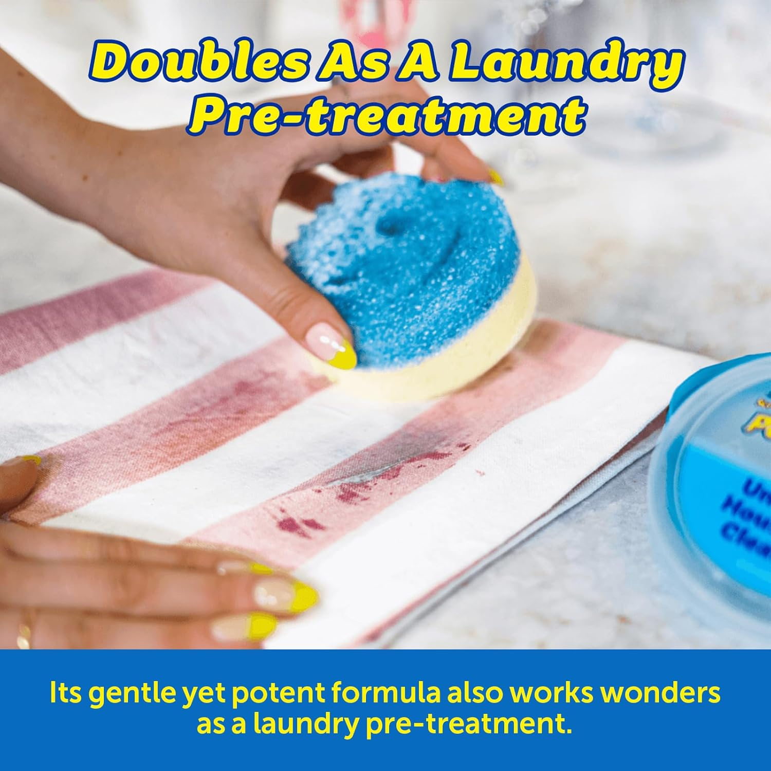Scrub Daddy Powerase Gel - Versatile Stain Remover for Fabrics & Textiles - Gentle Laundry Pre-Treatment - Includes Dual-Sided Scrub Mommy image number 5