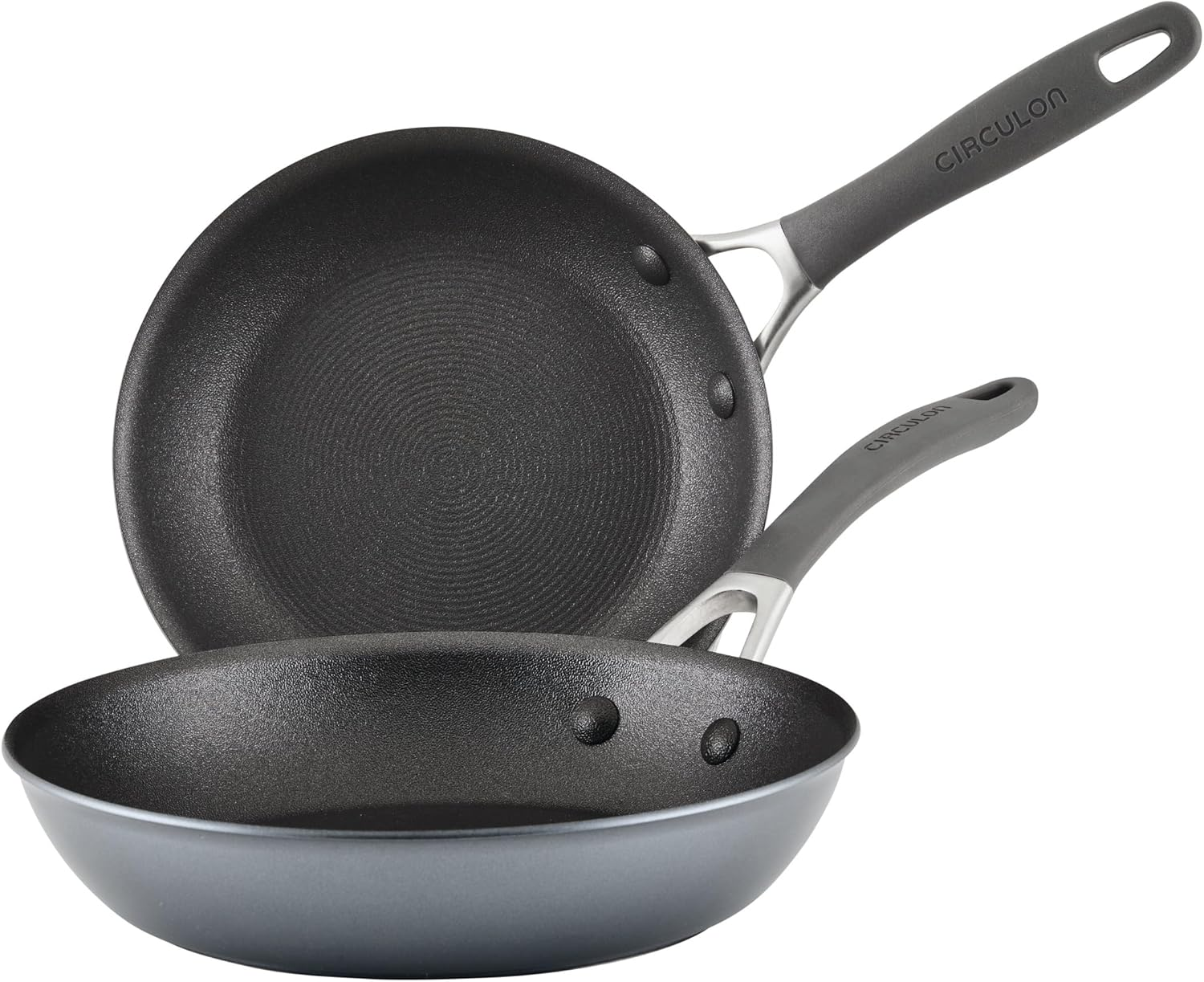 Circulon A1 Series with Scratchdefense Technology Nonstick Induction Frying Pans/Skillet Set, 8.5 Inch and 10 Inch - Graphite, Skillet Set (8.5" & 10") image number 5