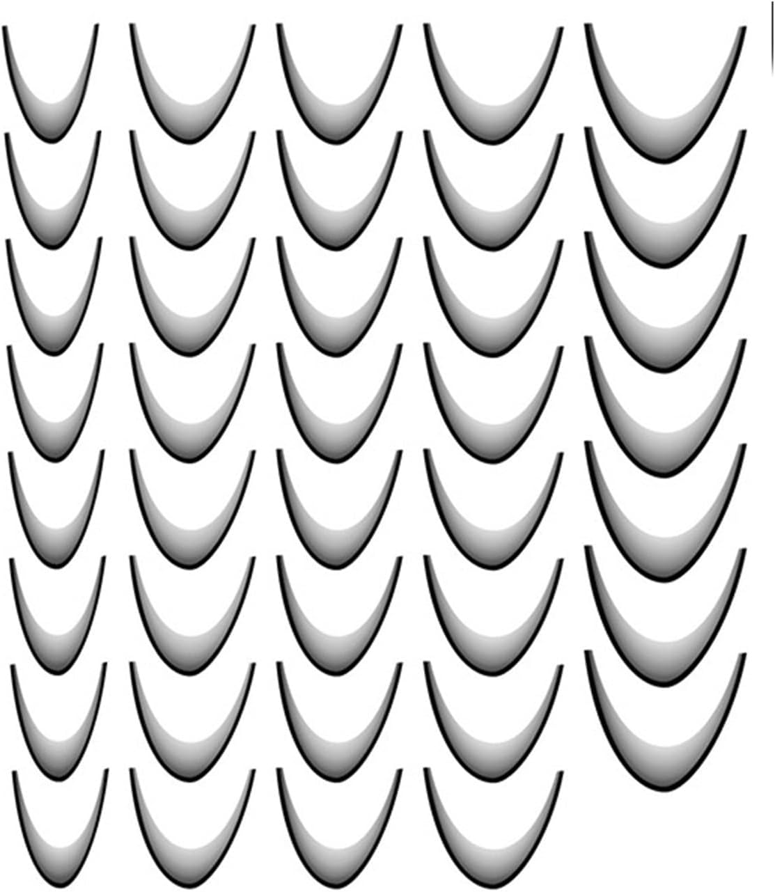 Jiimhte French Tip Nail Stickers - Nail Decoration Crescent French Tips - Nail Design Stickers, Manicure Stickers, Women Nail Foil, Nail Accessories for Manicure - Black image number 5