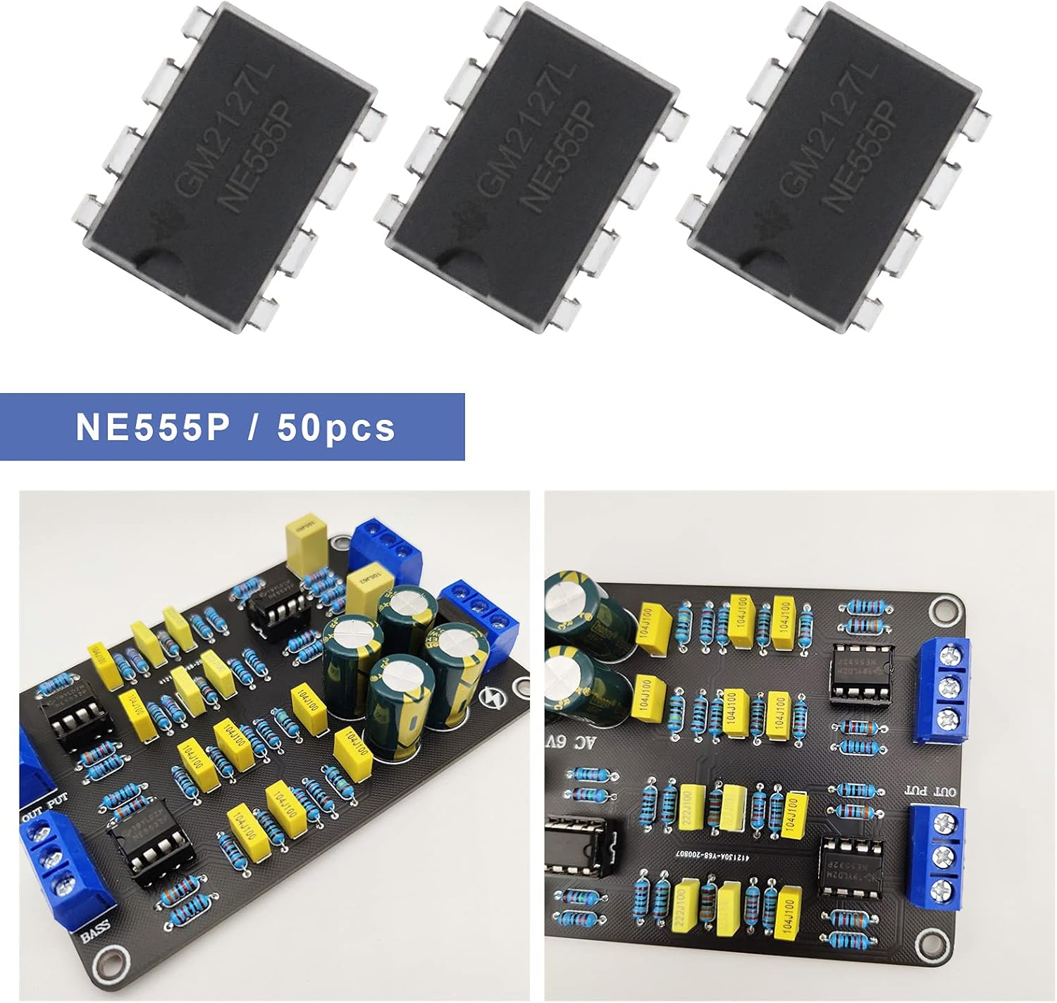 Emsea 50Pcs NE555P NE555 DIP 8 Single Bipolar Precision Timers 4.5V-18V 10Ma image number 4