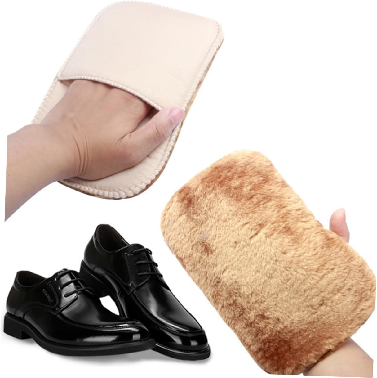 FOYTOKI 1Pc Microfiber Mitt Shoe Polish Brush Shoe Polishing Gloves Mitt Shoe Shine Cloth Microfiber Dusting Mitt Home Necessities Household Gadgets Home Items Clean Kit image number 3