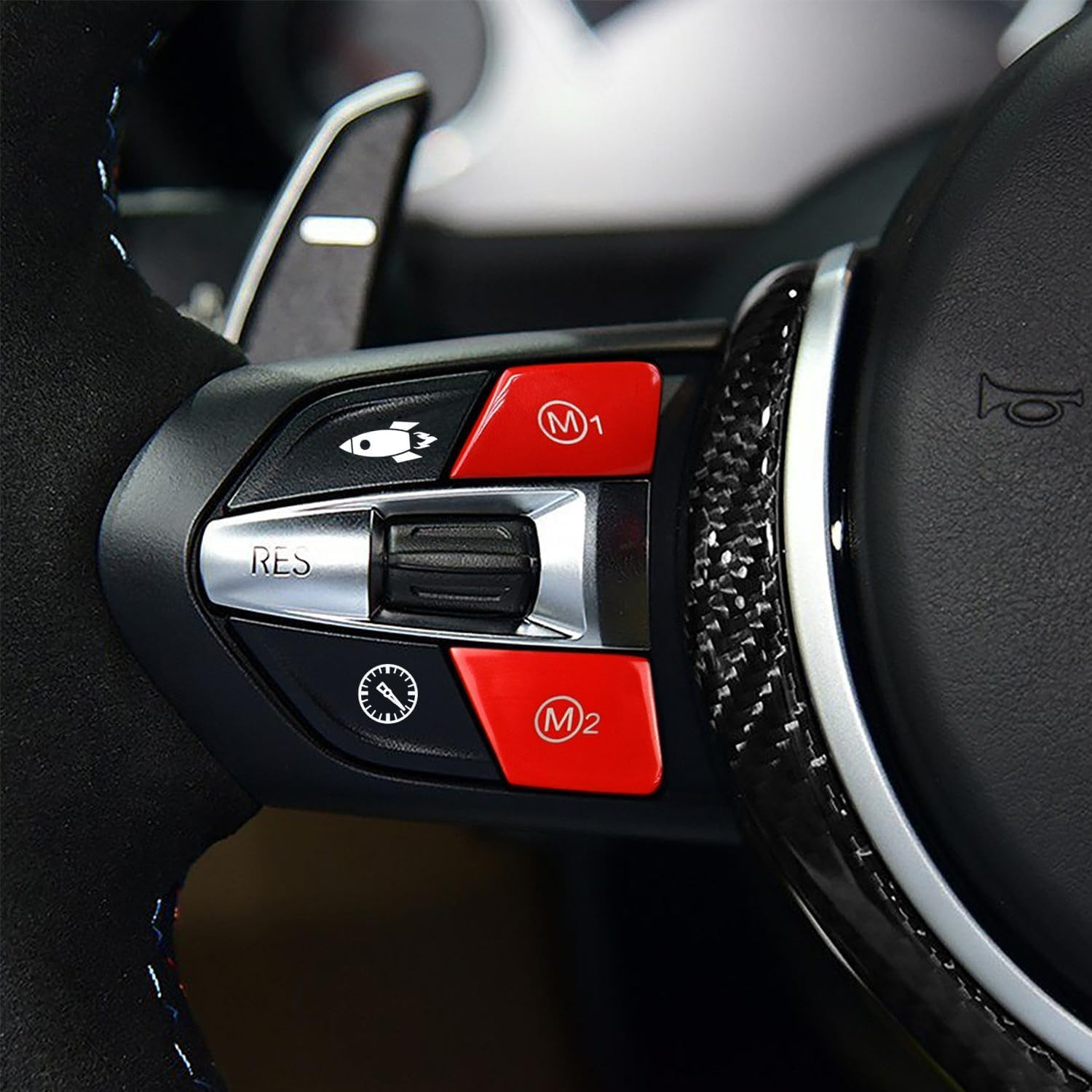 Novelty Stickers Car or Truck Unused Button, Car Decal Switch Label Sticker, Control Button Sticker, Car Interior Sticker and Sticker, Interior Dashboard Joystick Console Switch Decal image number 5