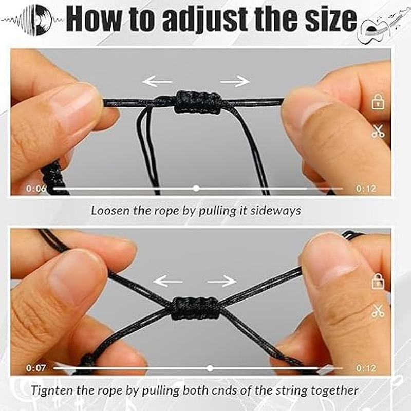 Music Note Bracelet for Women & Men,Teacher Music Lovers Black Music Teacher Bracelet Appreciation Gifts with Musical Note for Music Band Student Choir Musician image number 4