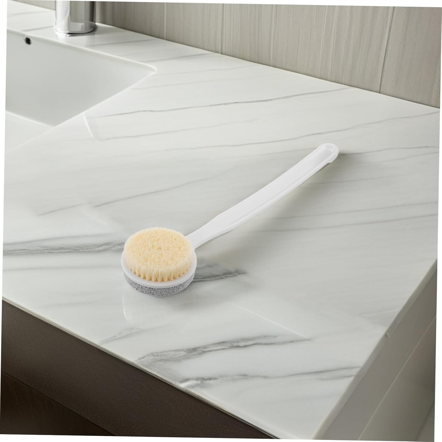 LIFKOME Pumice Stone Foot Brush for Callus Removal Long Handle Foot Exfoliator for Dead Skin Peel Pedicure Tool image number 4