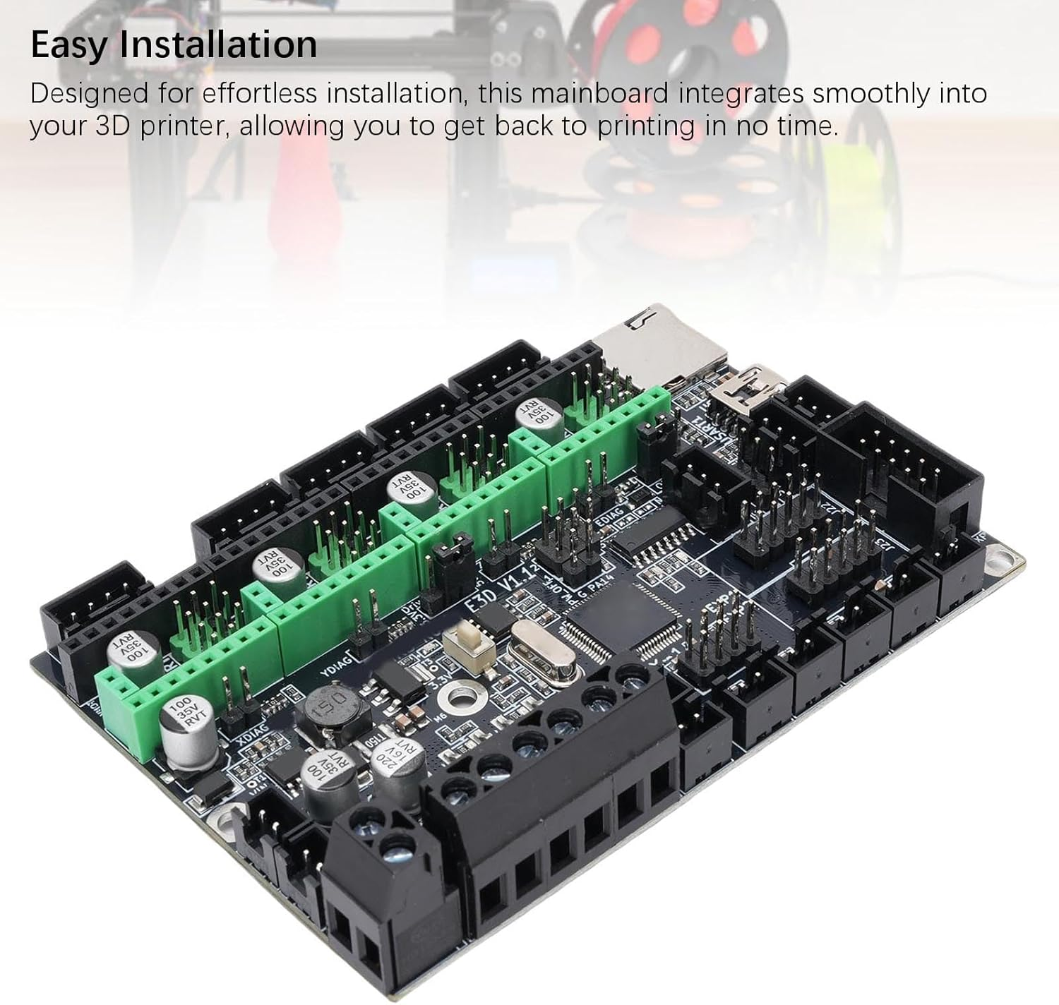 MKS ROBIN E3 3D Printer Motherboard for CR10 for ENDER3 Series Control Board for Ender 3 Ender 3 Pro Ender 3 V2 3D Printer Mainboard image number 4