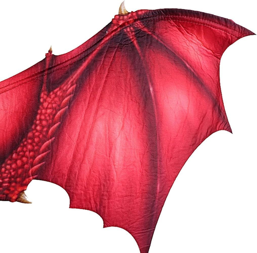 ZHER-LU Dragon Costume Wings Dragon Cape Wings for Adult, Halloween Mardi Gras Cosplay Accessory for Adult image number 2