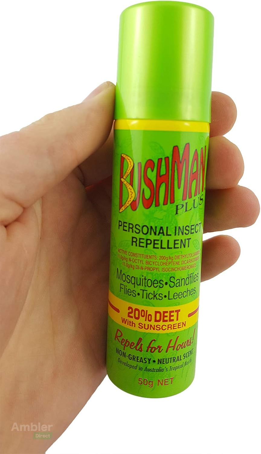 Bushman plus 20 Percent Deet Aerosol Personal Insect Repellent, 50 Grams image number 2