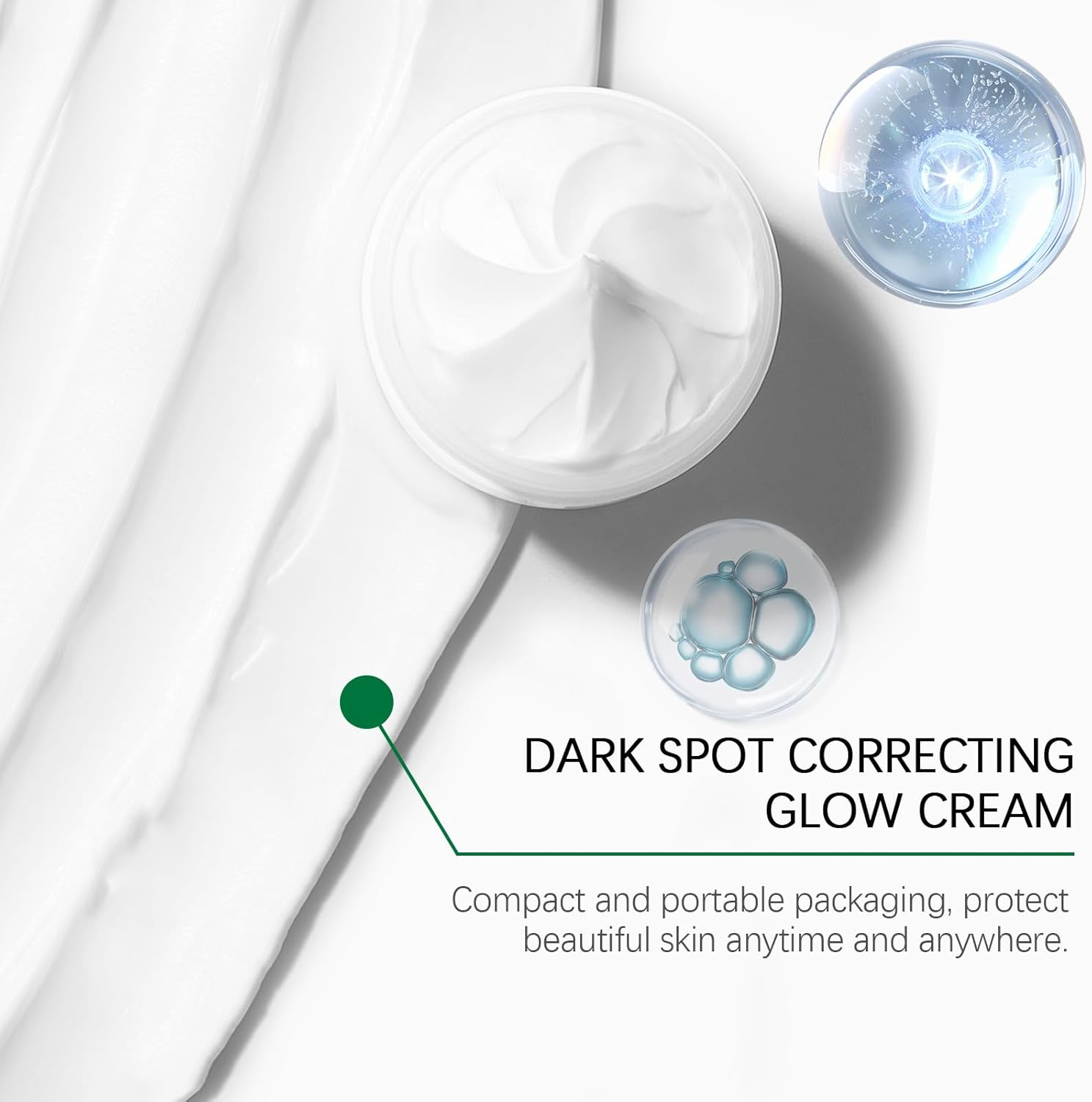 Dark Spot Correcting Glow Cream - Hydrating & Brightening Serum with Niacinamide for Face, Reducing Hyperpigmentation, Fine Lines, Blemishes, and Even Skin Tone (2)