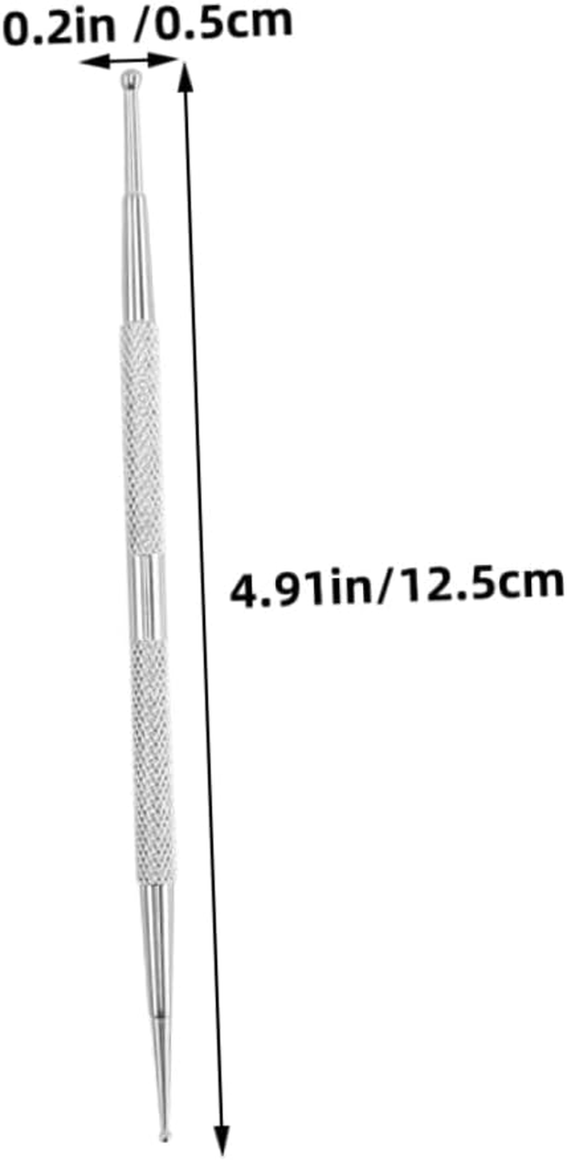 DONFAMDS 4Pcs Dual-Ended Nail Art Dotting Pens Rhinestone Picker Tools for Manicure and Nail Design Lightweight Portable for Easy Decoration and Crafting image number 2