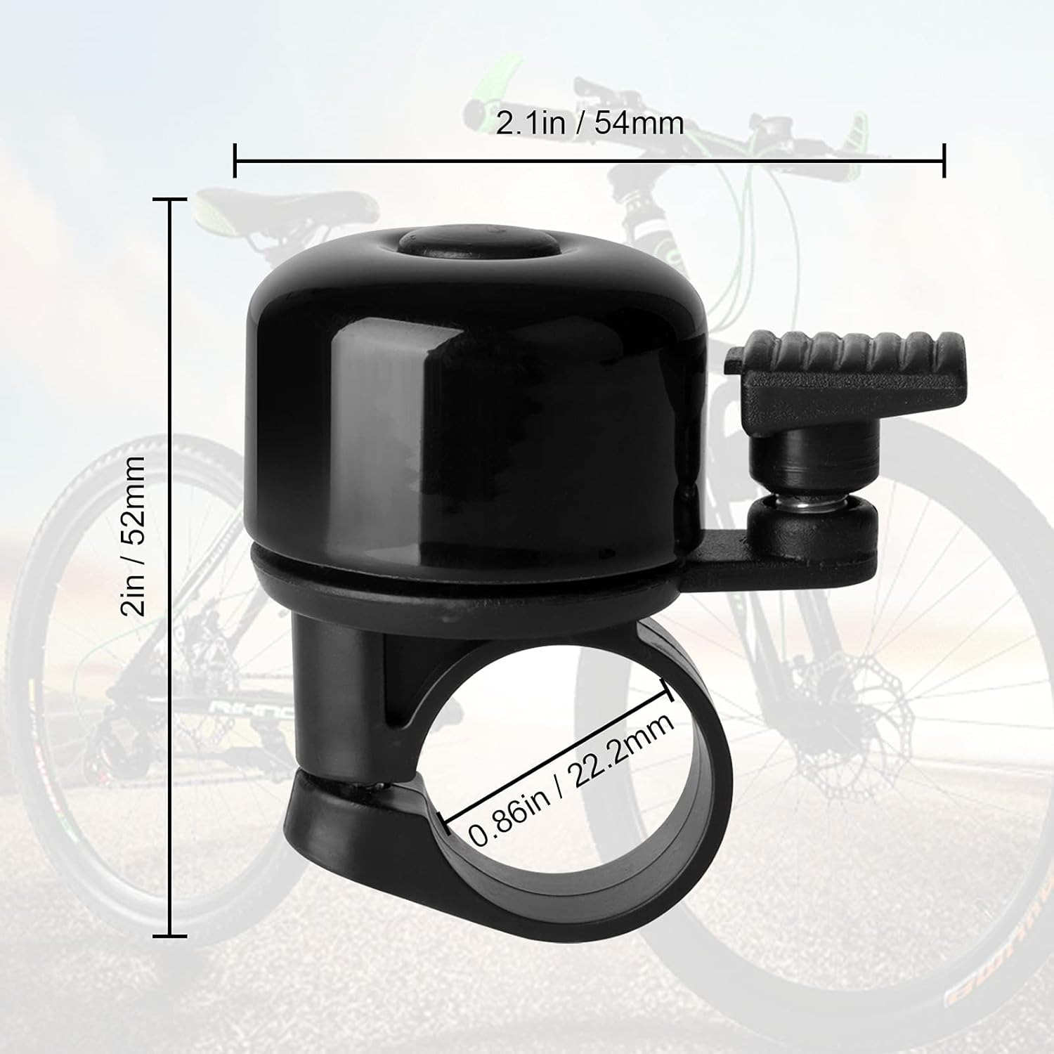 Bike Bell with Loud Melodious Sound Classic Mini Bicycle Bell for Kids Adults Bike Horn for Road, Mountain Bike for Scooter, MTB, BMX