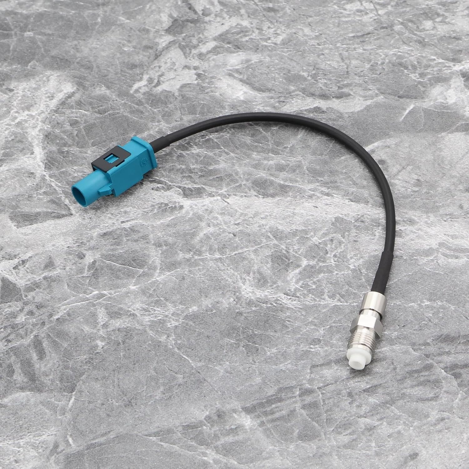 VGOL 2Pcs Antenna Adapter Fakra Plug Male to FME Socket Female Vehicle Aerial Antenna Coaxial Adapter RG178 Cable GPS Antenni Adapter Cable GPS Navigation FM AM Radio image number 1