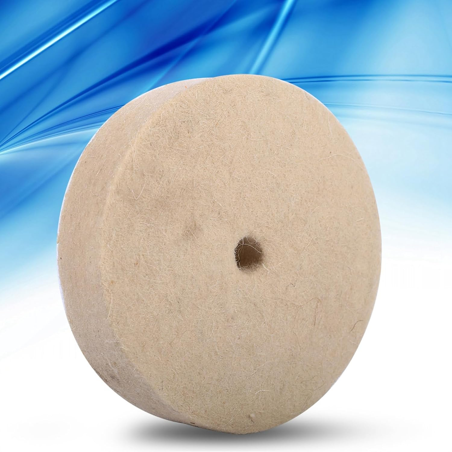 Wool Felt Buffing Wheel, Hard Felt Buffing Polishing Wheels 4In Sheepskin Polisher Pad for Die Grinder Bench Grinder