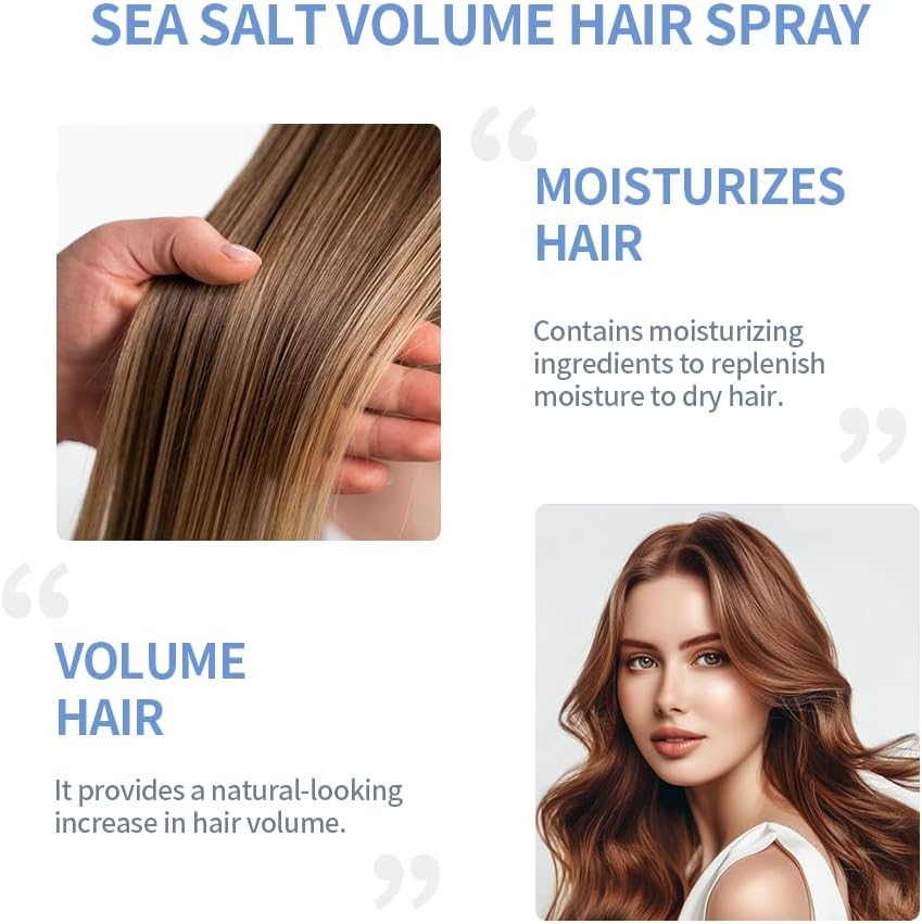 Sea Salt Volumizing Conditioning Spray, 100 Ml, Hydrates and Smoothes the Hair.
