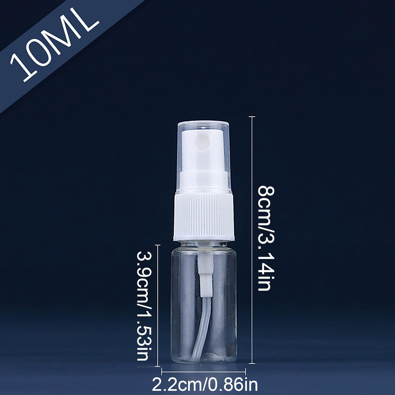 IRYNA 4Pcs 10 Ml Spray Bottles, Mini Travel Bottles Refillable Perfume Atomiser Bottle Glass Mist Empty Bottle for Travel