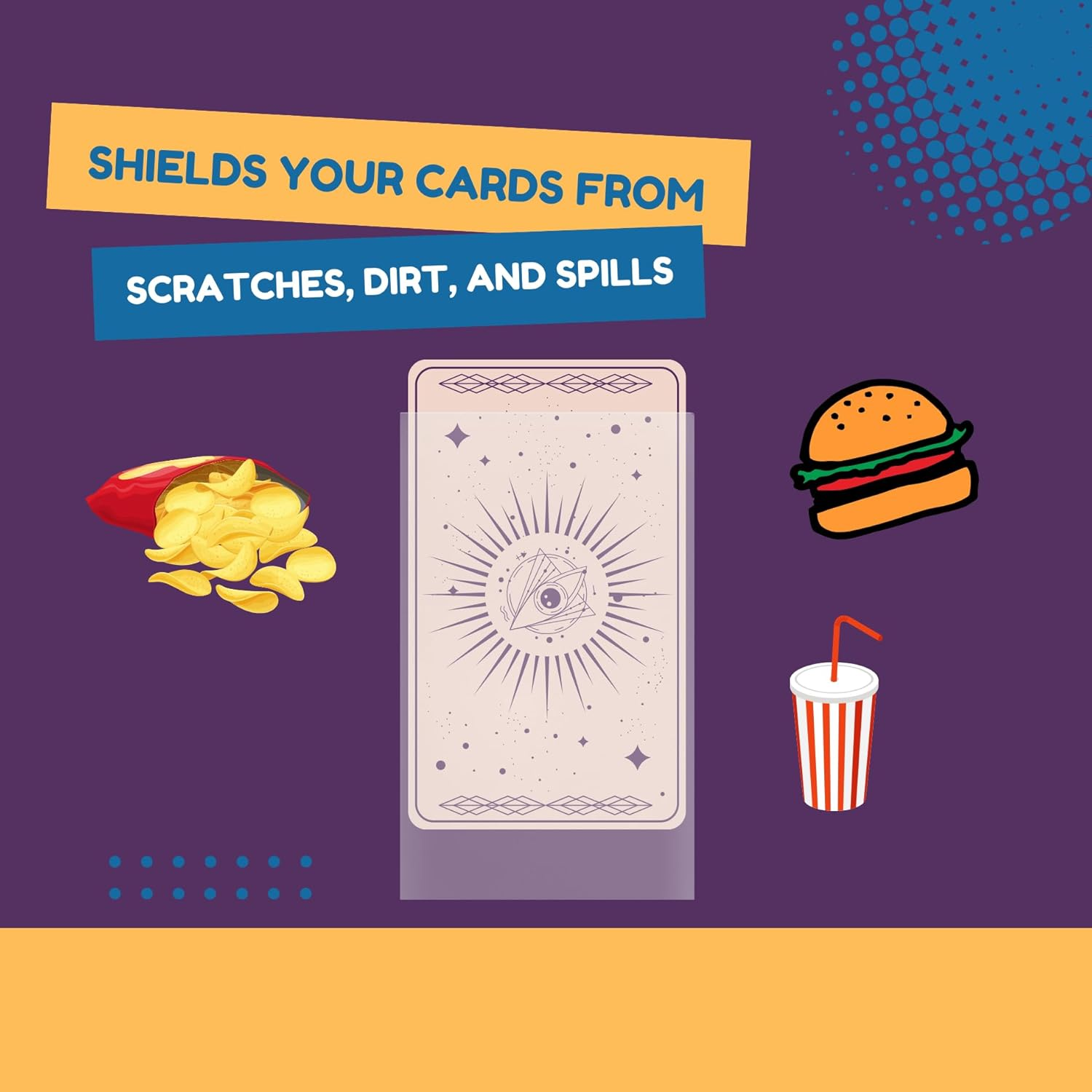 72X122 Mm Card Sleeves - Premium Protective Sleeves for Standard Tarot Decks, Durable Clear Non-Glare Finish, Fits Most Tarot Cards image number 3