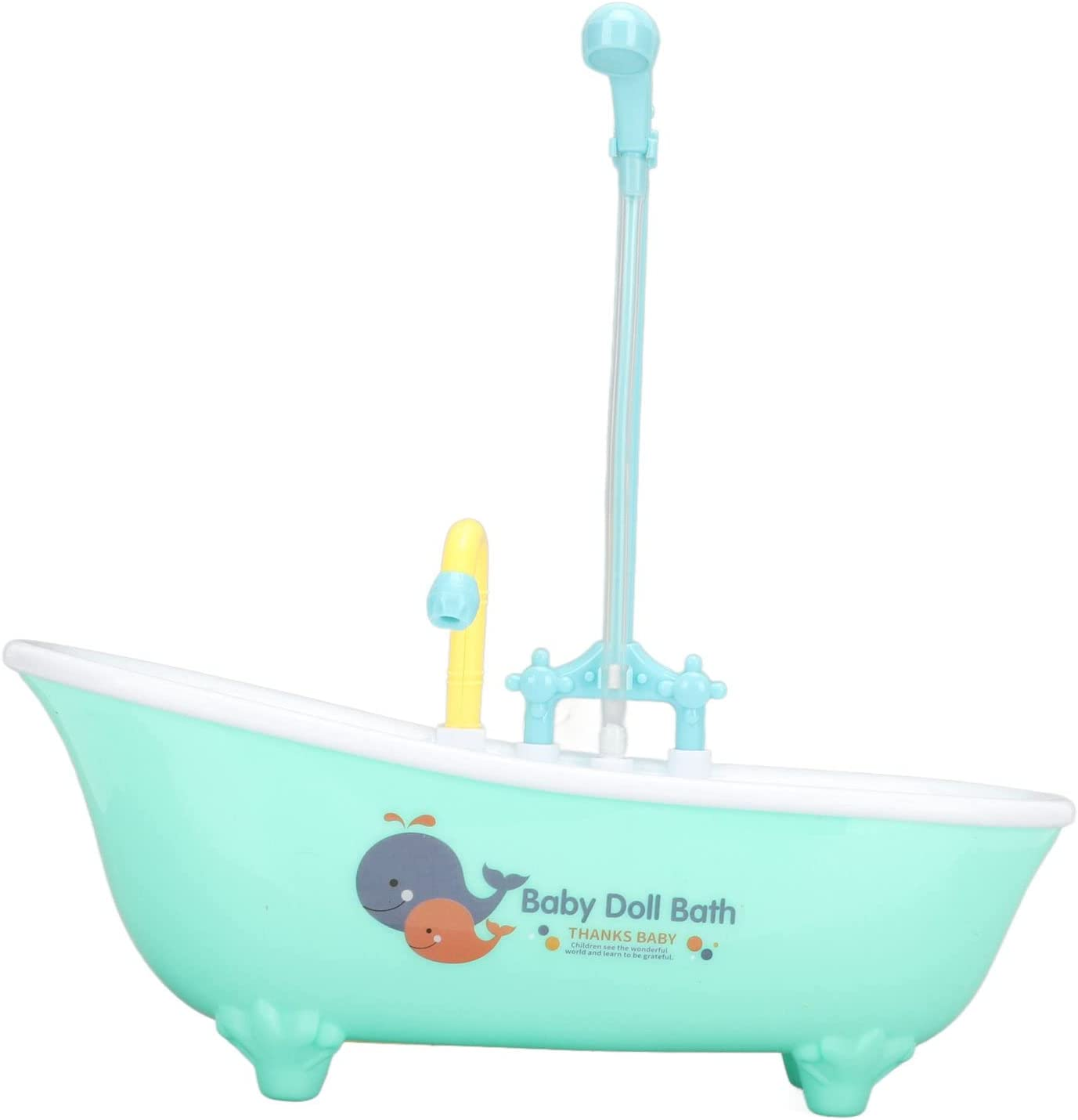 Bird Bath Tub Bowl Basin, Multifunctional Cute Electric Automatic Parrot Bathtub Bird Bathtub with Faucet and Shower Head, Bird Bath Sink Birdbath Toy Pet Parrot Cage Budgie
