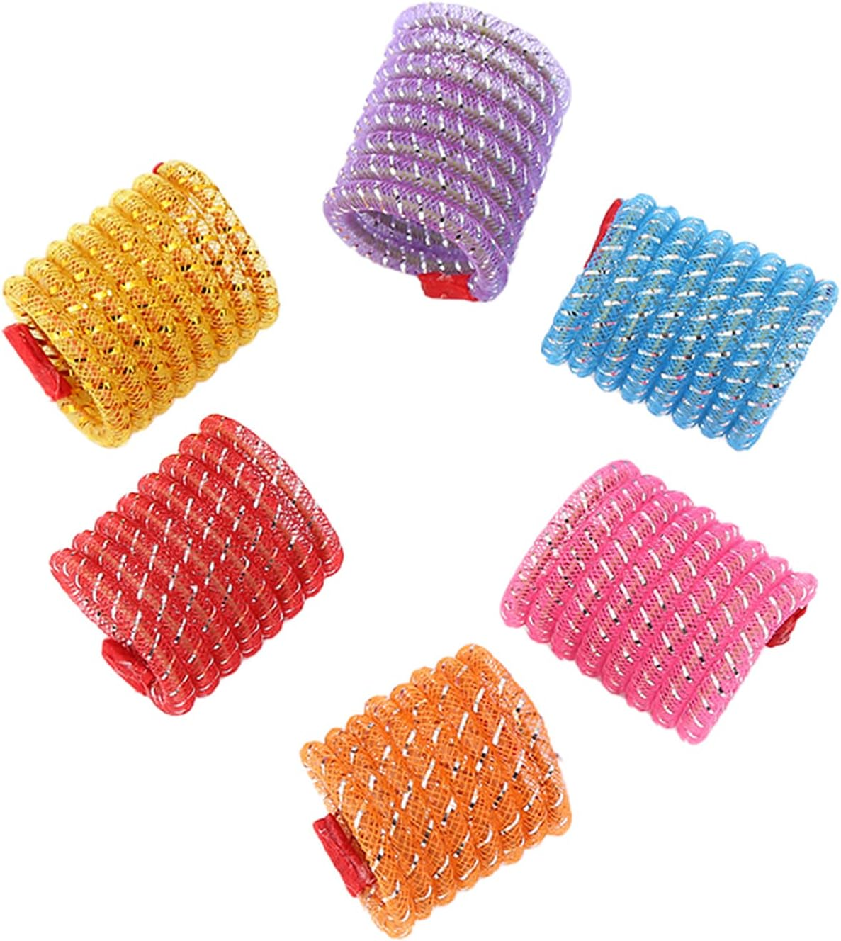 46 Piece Cat Toys Set: Colorful, Interactive Spring & Tube Toys for Indoor Cats - Flexible Plastic Spiral Coils for Kittens image number 6