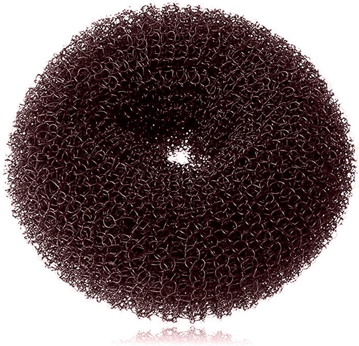 Hair Donut Bun Maker, Ring Style Bun, 2PCS Chignon Hair Large Doughnut Shaper for Thick and Long Hair (Large, 8.9Cm /Brown)