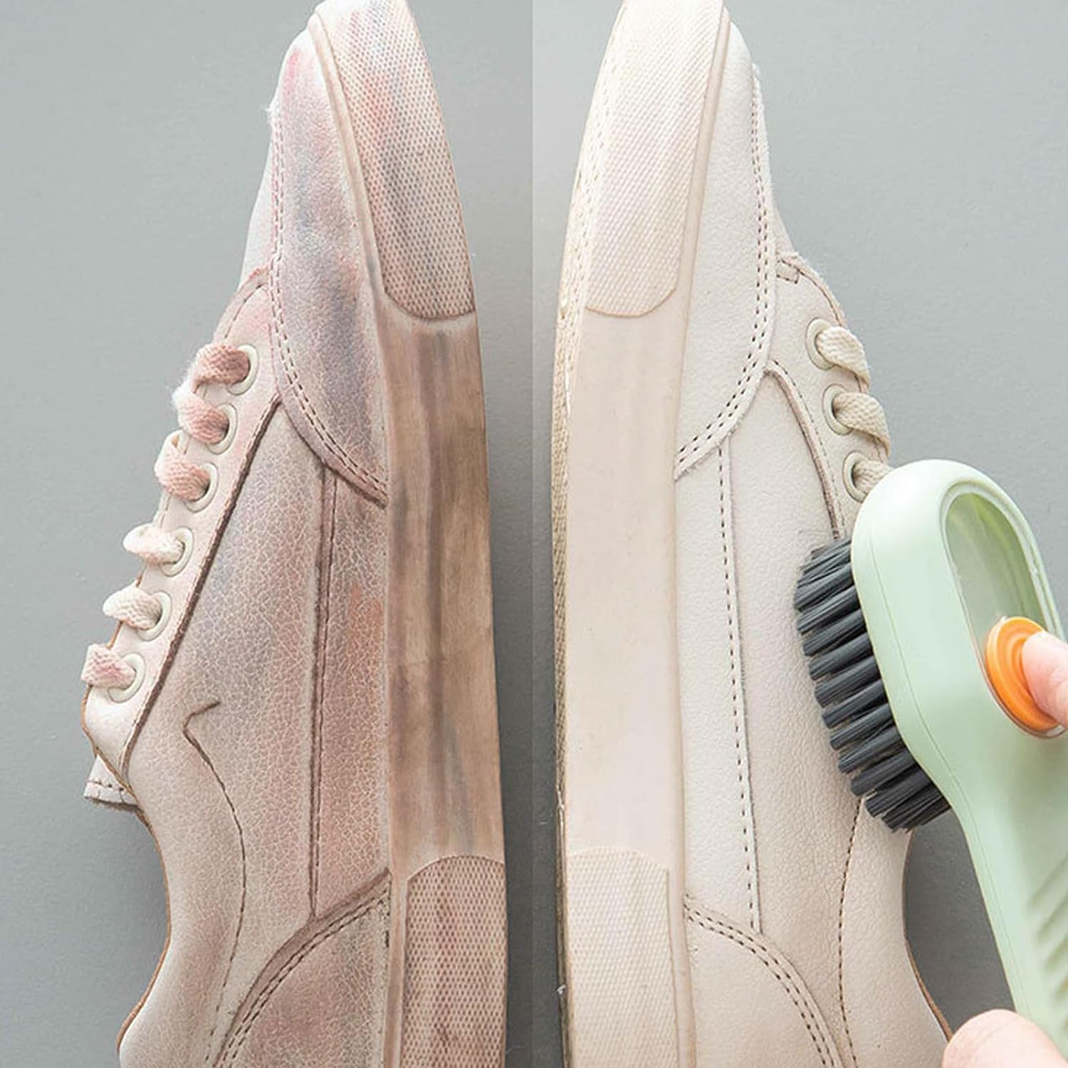 4Pcs Household Soft Bristle Cleaning Brush, Multifunctional Shoe Brush with Liquid Box, Multi-Function Hydraulic Cleaning Brush image number 2