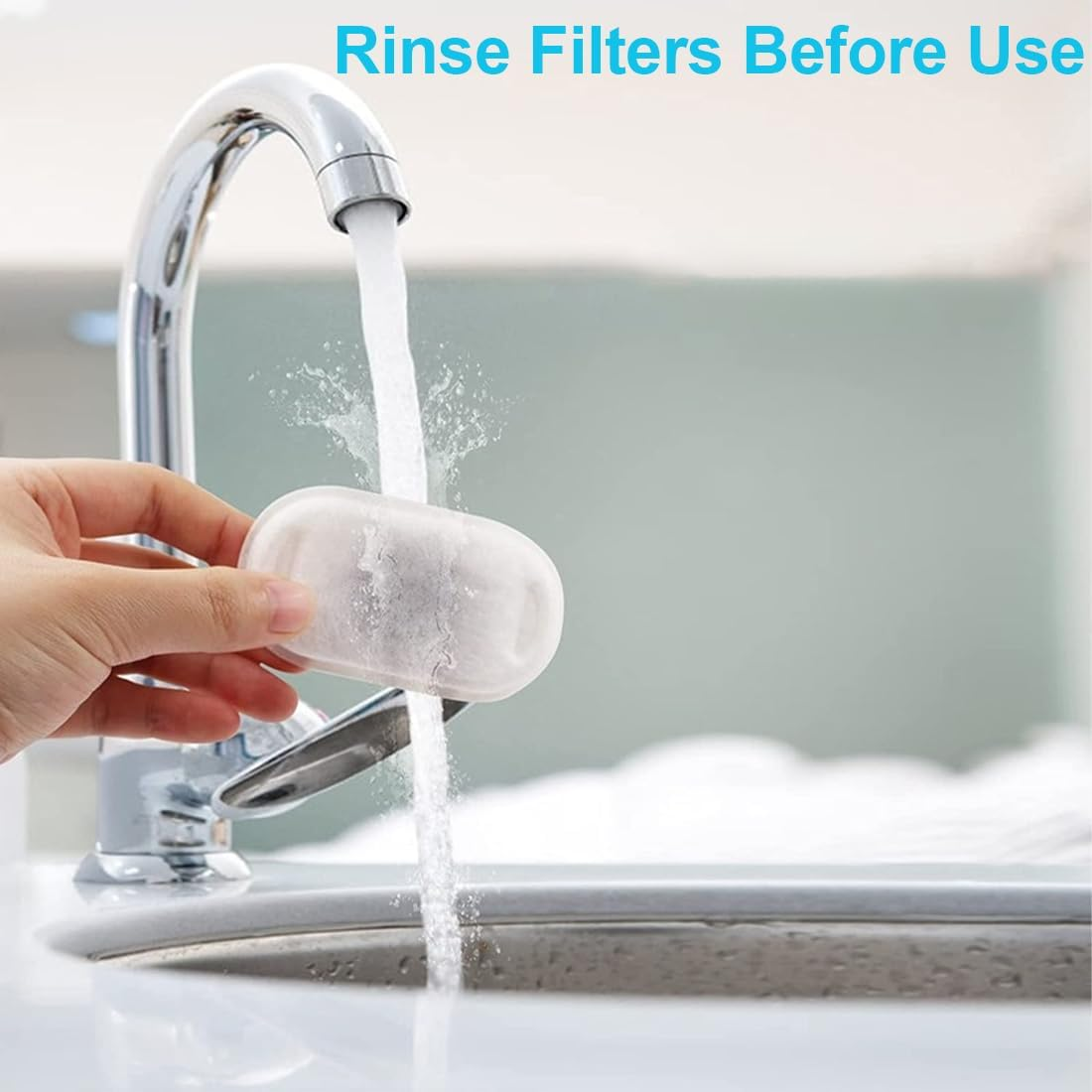 4+4 Pieces Filter for Cat Fountain, Replacement Filter Suitable with Carbon Filter and Foam Filter, for 2L/3.2L/4L Stainless Steel Drinking Fountain for Cats and Dogs, Cat Fountain Filter, Filter Cat image number 1