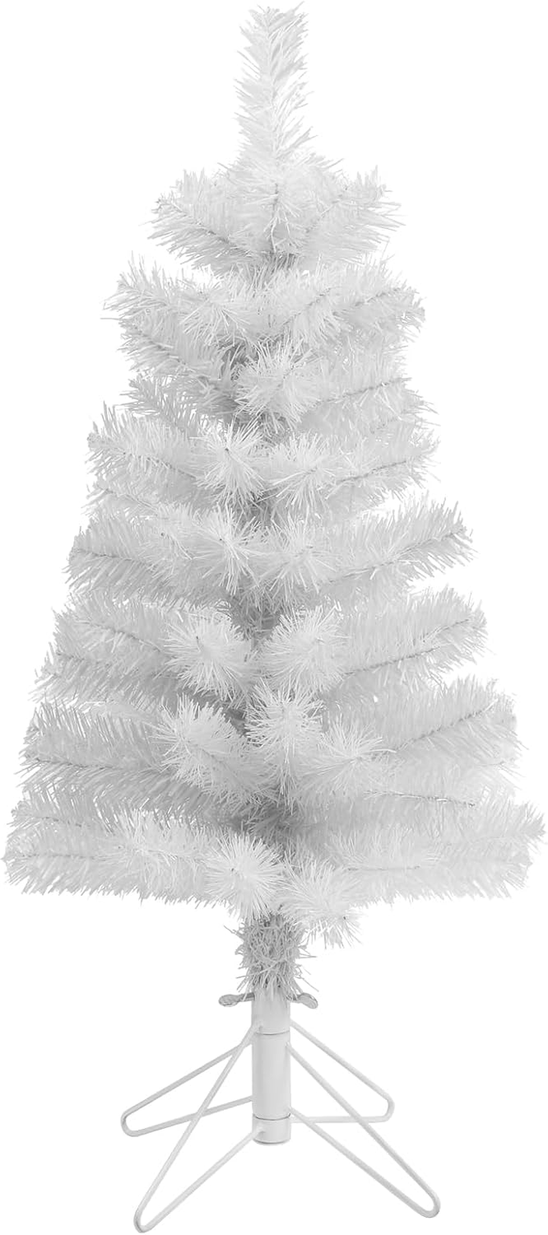 CCINEE 3Ft Artificial Christmas Tree, Pink Tabletop Hinged Christmas Tree with Metal Stand 130 Branch Tips Mini Tree for Xmas Party Supplies Home Indoor Decoration