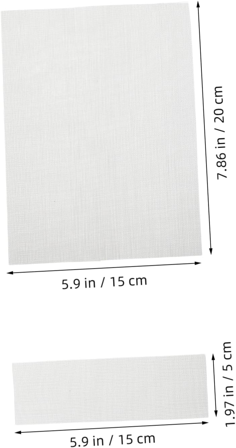 PLAFOPE 10Pcs Stainless Steel Plastic Repair Mesh Tungsten Wire Mesh Screen Car Bumper Crack Fixing Kit Automotive Repair Tool