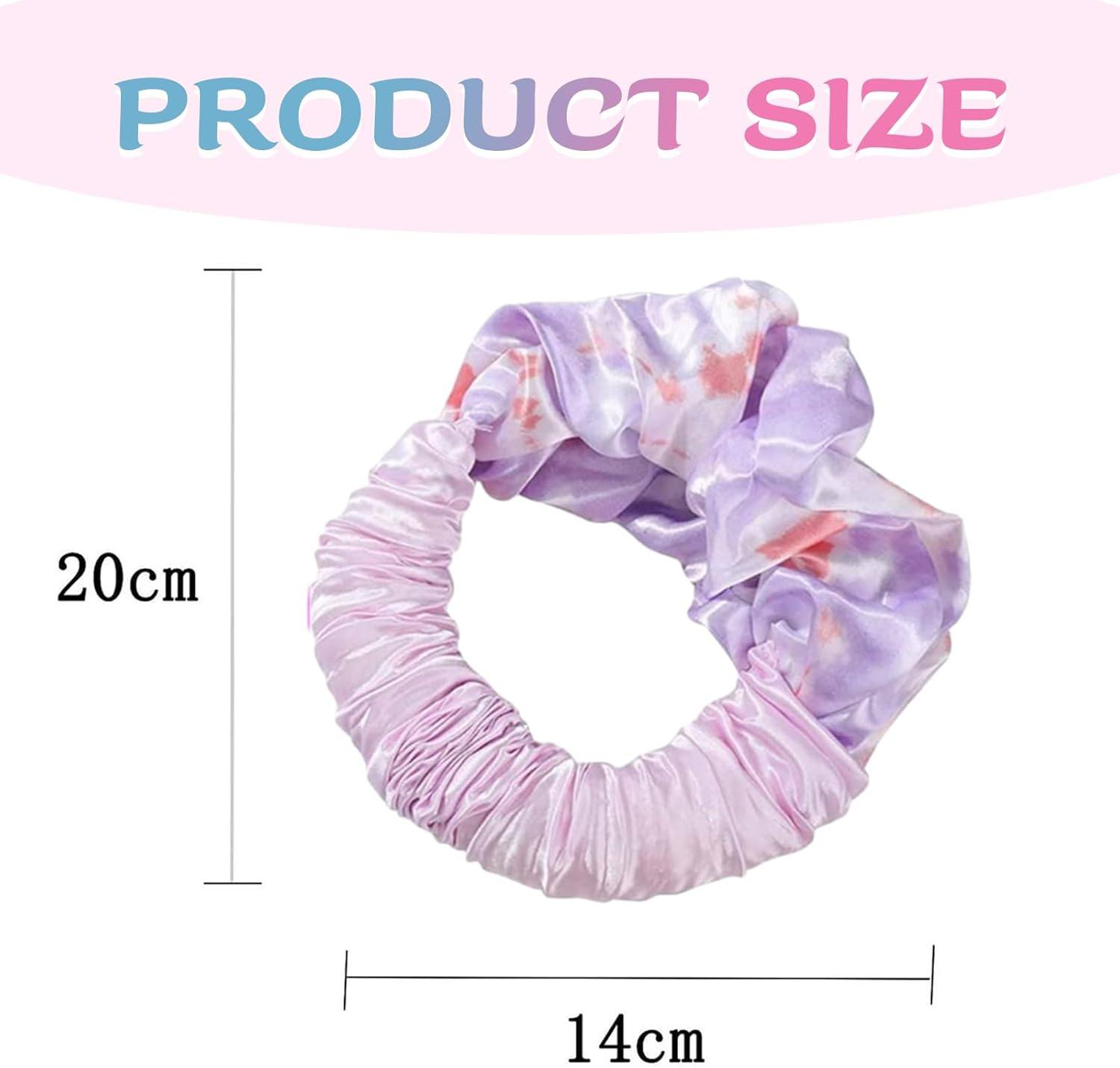 Tressora 1 X Heatless Curls Heat-Free Curl Loop, Velvet Silk Overnight Roller, Curling Iron, Headband for Soft Sleep Loops, Suitable for Long, Thick Hair of Women (Purple)