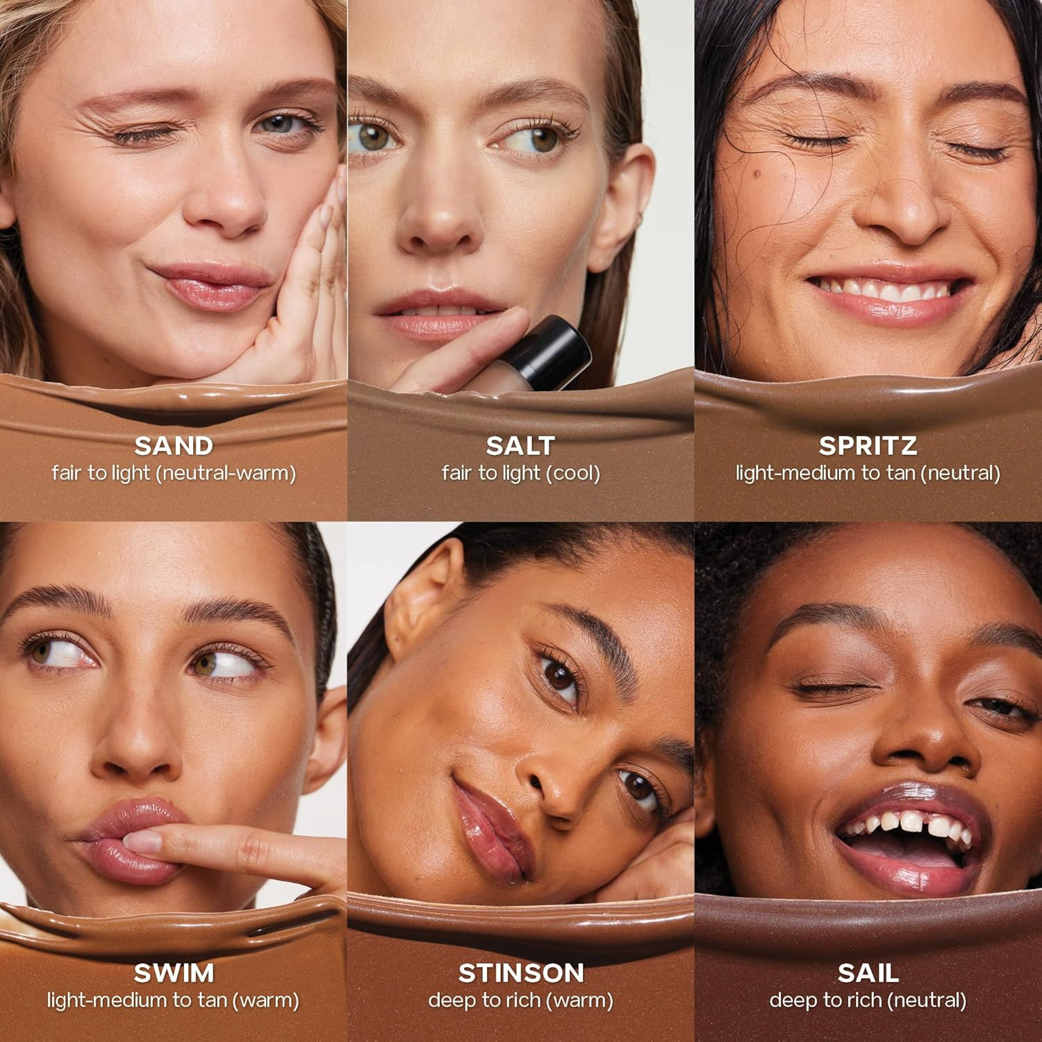 Saie Dew Bronze - Hydrating Liquid Bronzer Stick for a Sun Kissed Glow - Liquid Contour Stick Infused with Nourishing Skin Care Ingredients - Sculpted Face Makeup Essential - Swim (0.4 Oz) - 06 - Candle image number 4