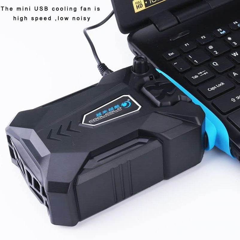 Cool Laptop Cooler with Vacuum Fan, Side Draft Portable Intelligent Notebook Radiator, Rapid Cooling, Automatic Manual Mode Portable Compatible with Laptop Cooling Pads image number 6