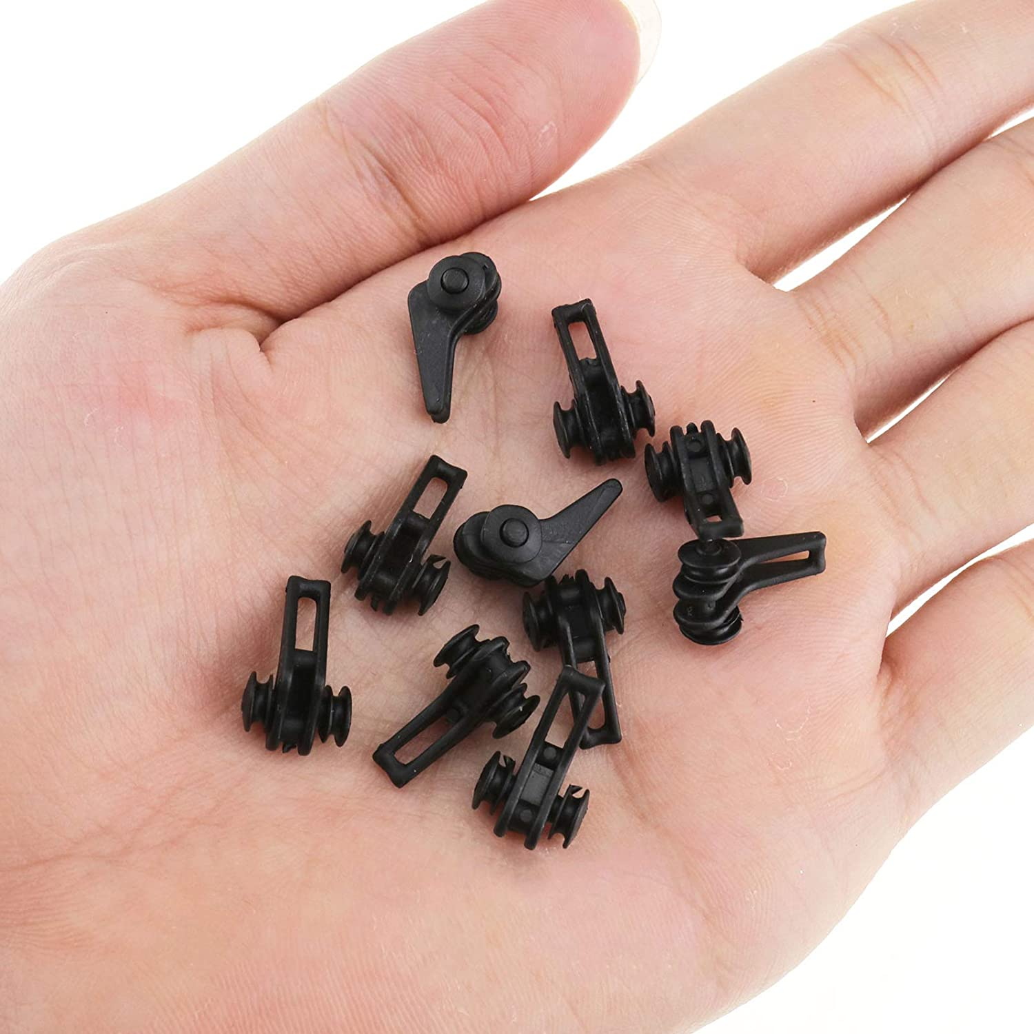 SING F LTD 10X Hook Keeper Fishing Black Plastic Rod Pole Fishing Tackle Fish Accessory image number 1