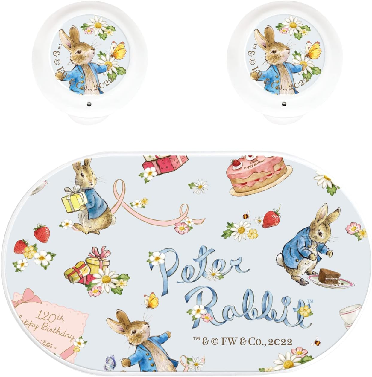 Gourmandise Peter Rabbit (TM) PR-88A Fully Wireless Stereo Earphones, Fully Patterned, W 2.1 X H 1.3 X D 1.3 Inches (54 X 33.5 X 33 Mm) image number 5