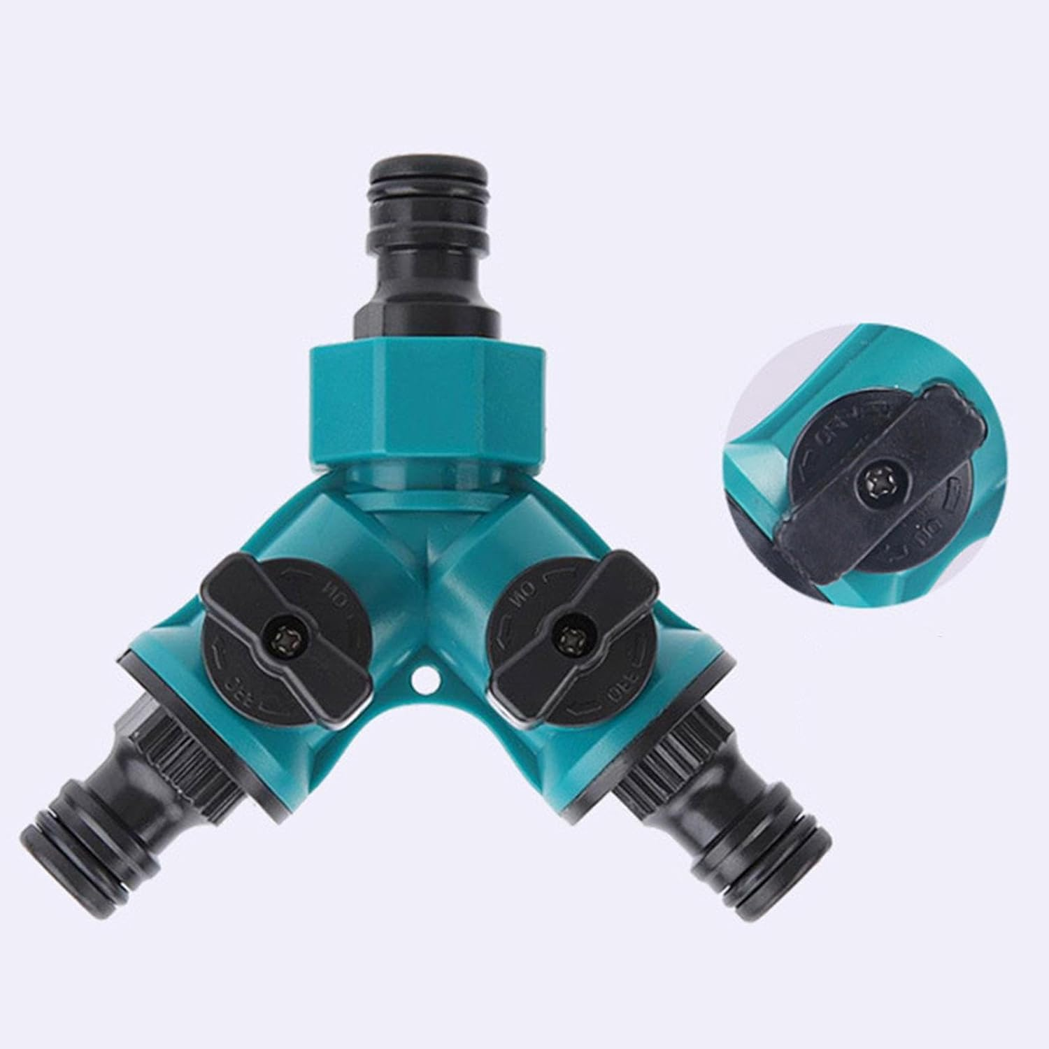 2 Way Garden Water Hose Pipe Connector, Hose Splitter Tap Splitter Connection, Garden Supplies Adapter for Water Pipe Quick End Connector