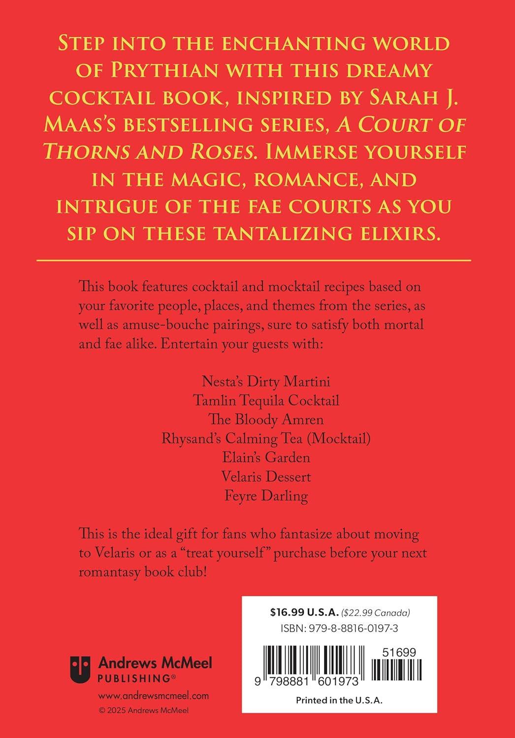 The Unofficial a Court of Thorns and Roses Cocktail Book: Mixology Inspired by a Court of Thorns and Roses image number 4