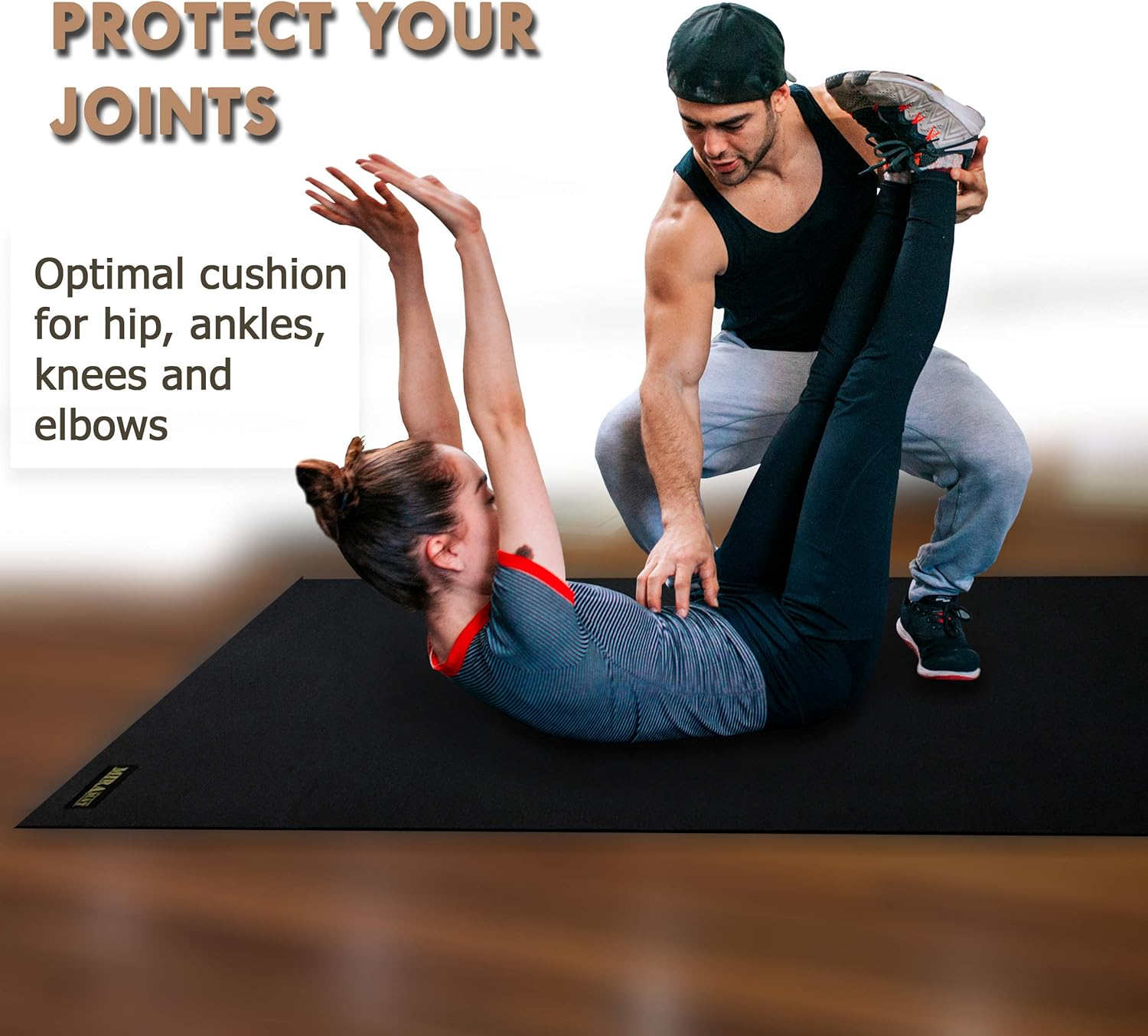 Miramat&reg; - Extra Large Premium Exercise Mat (200 X 120 Cm; 7Mm Thick) - Durable Non-Slip Workout Mats for Home Gym, Crossfit, P90X, HIIT, Cardio Equipment, Yoga, and More image number 2