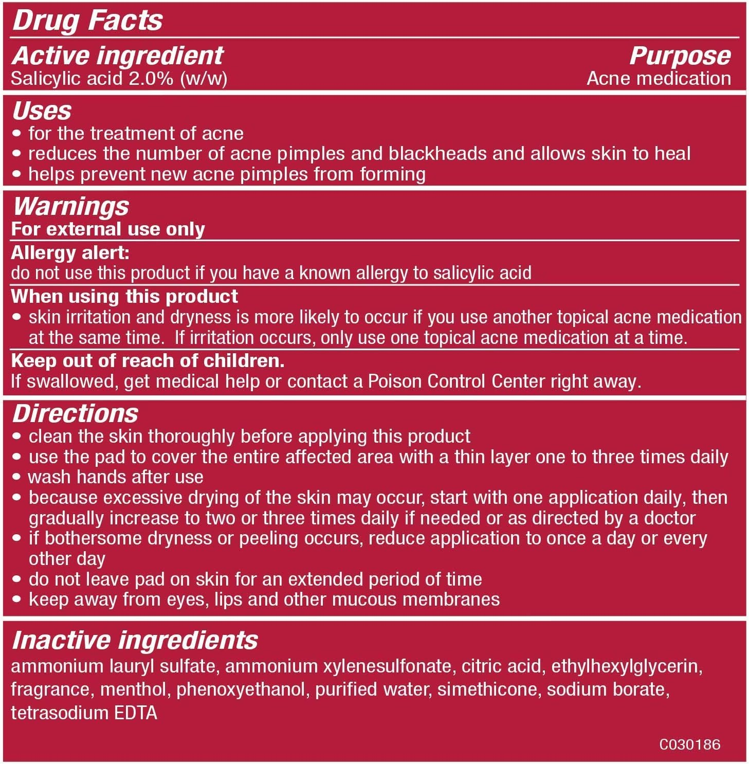 Stridex Strength Medicated Pads, Maximum, 55 Count Pack,2 Pack image number 5